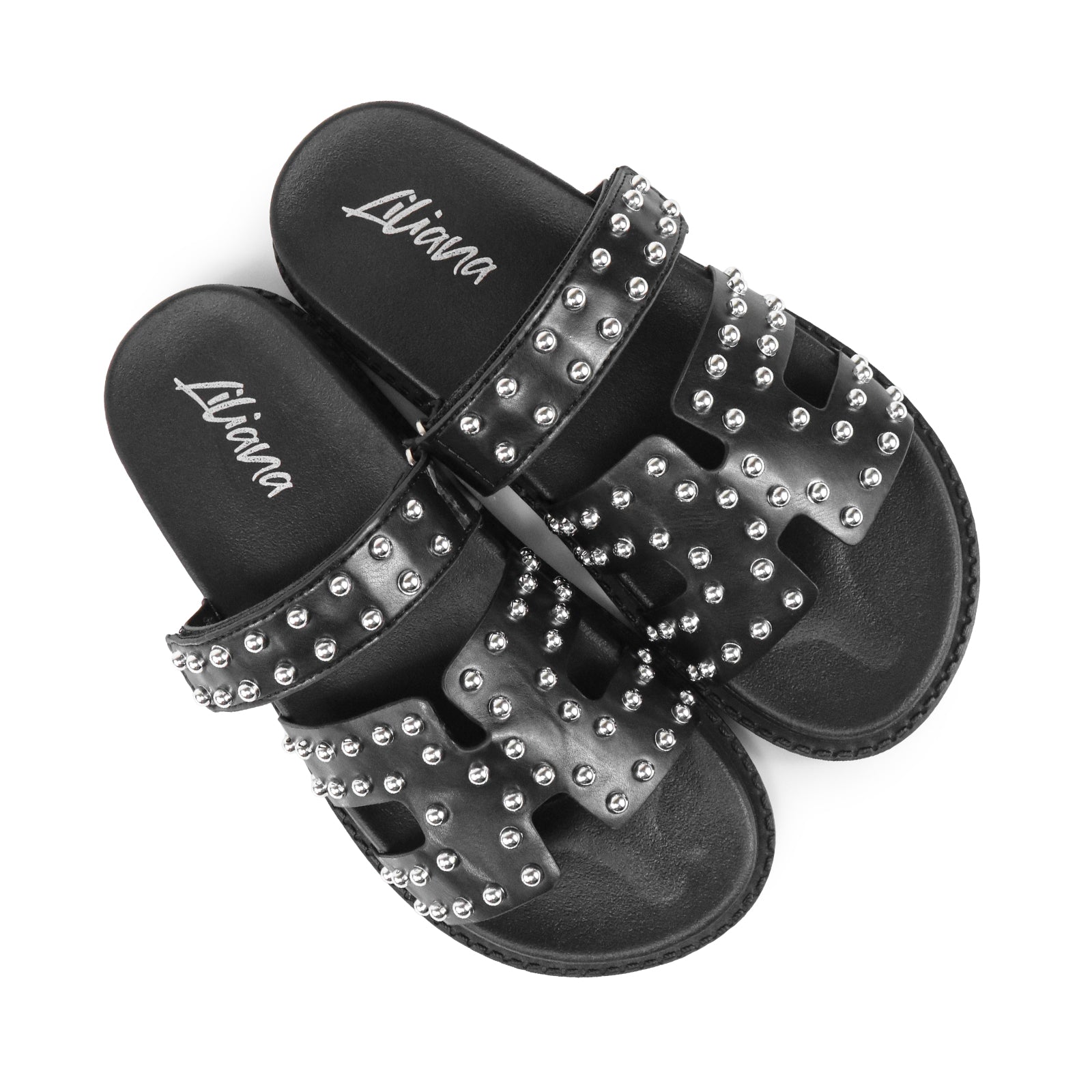 RAD-3 STUD CYBER PU W/ SANDAL BLACK