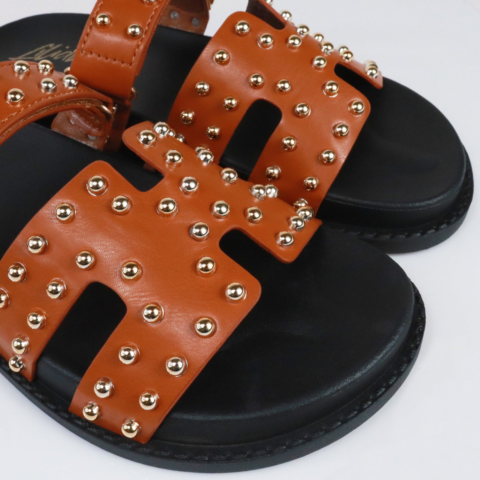 RAD-3 STUD CYBER PU W/ SANDAL TAN
