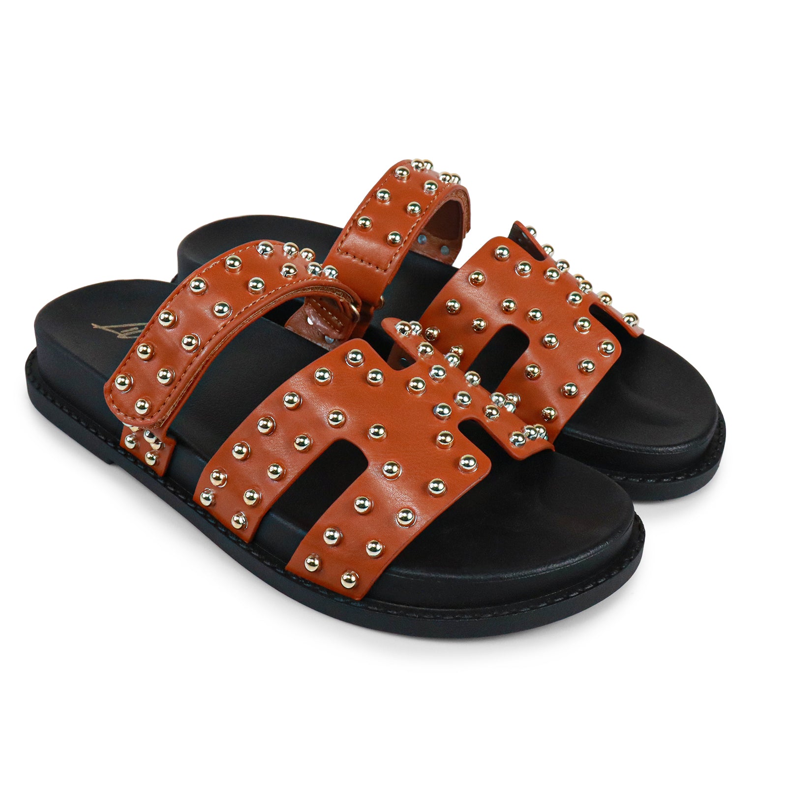 RAD-3 STUD CYBER PU W/ SANDAL TAN
