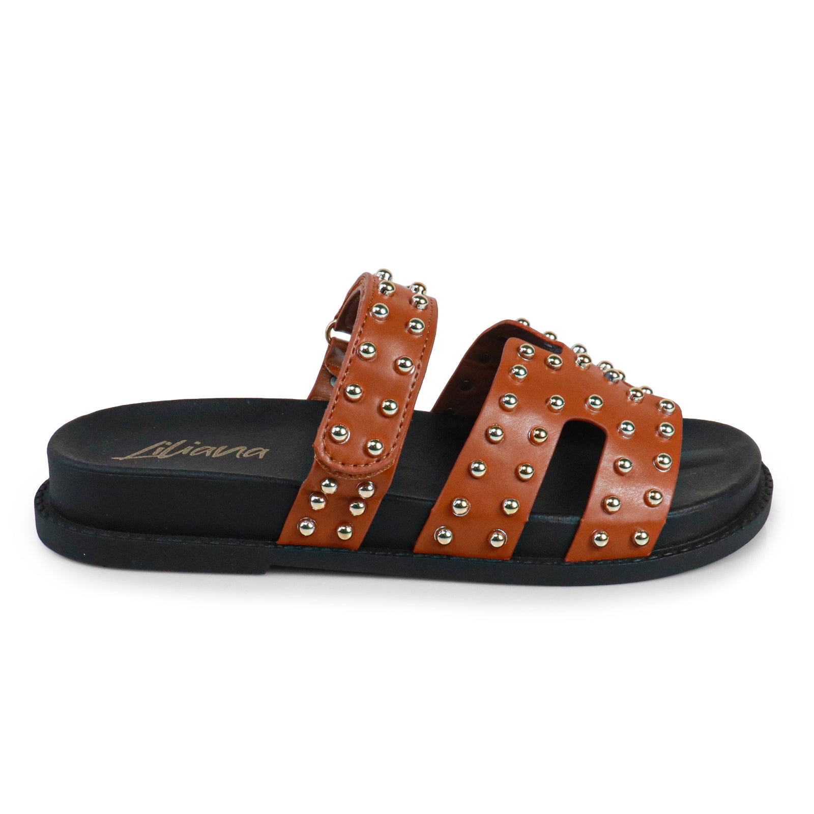 RAD-3 STUD CYBER PU W/ SANDAL TAN