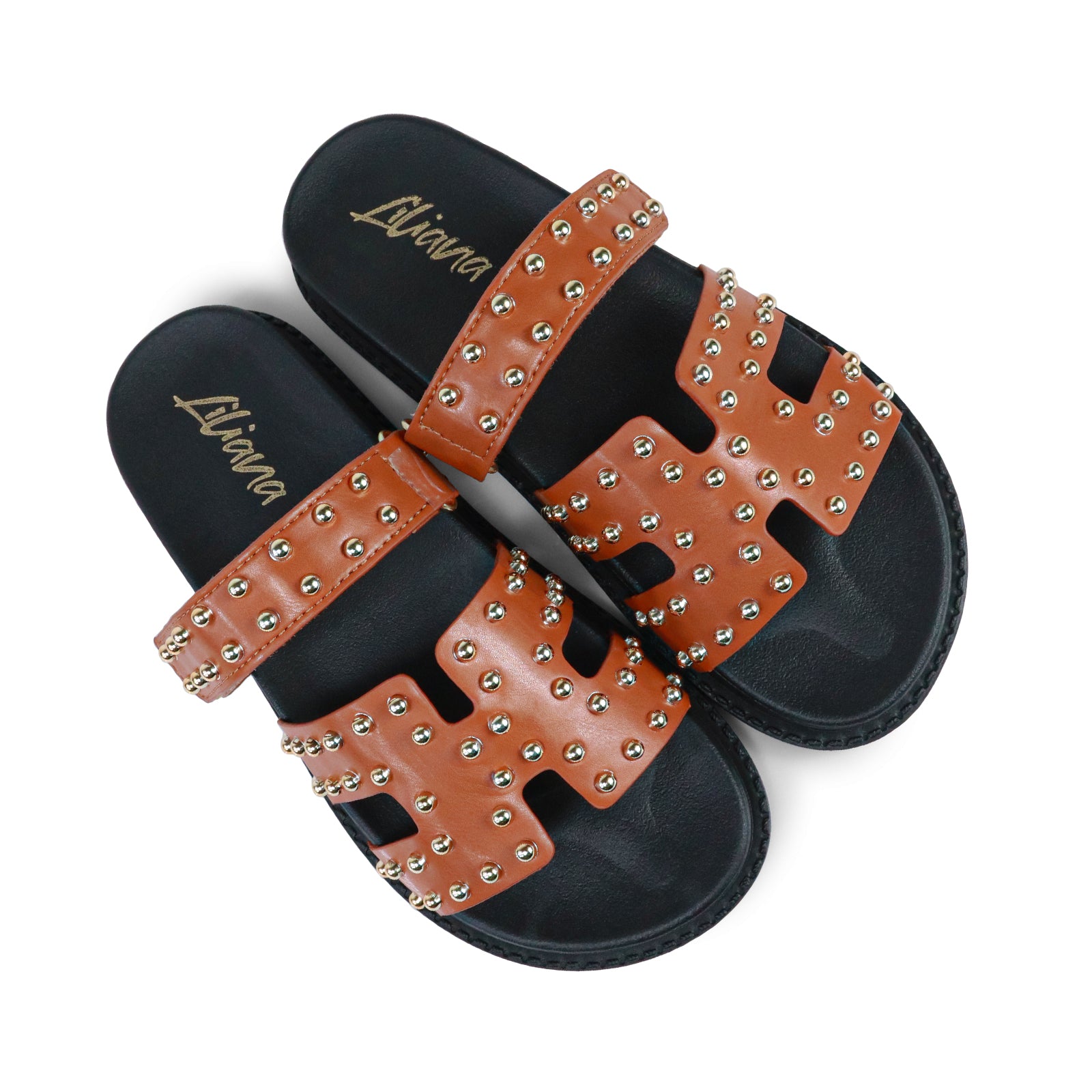 RAD-3 STUD CYBER PU W/ SANDAL TAN