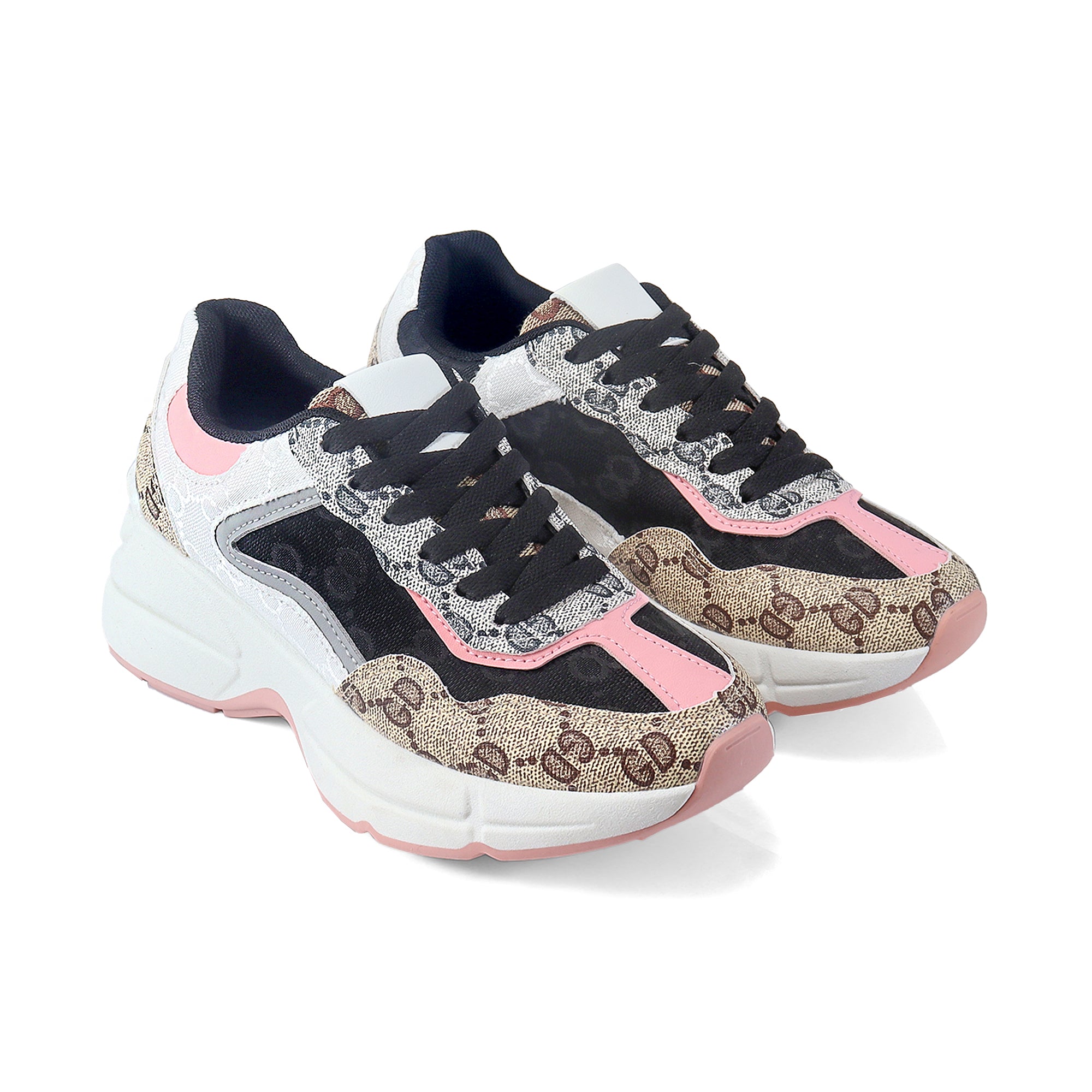 REBEKAH-1 SPORTY SNEAKER BLACK/WHITE