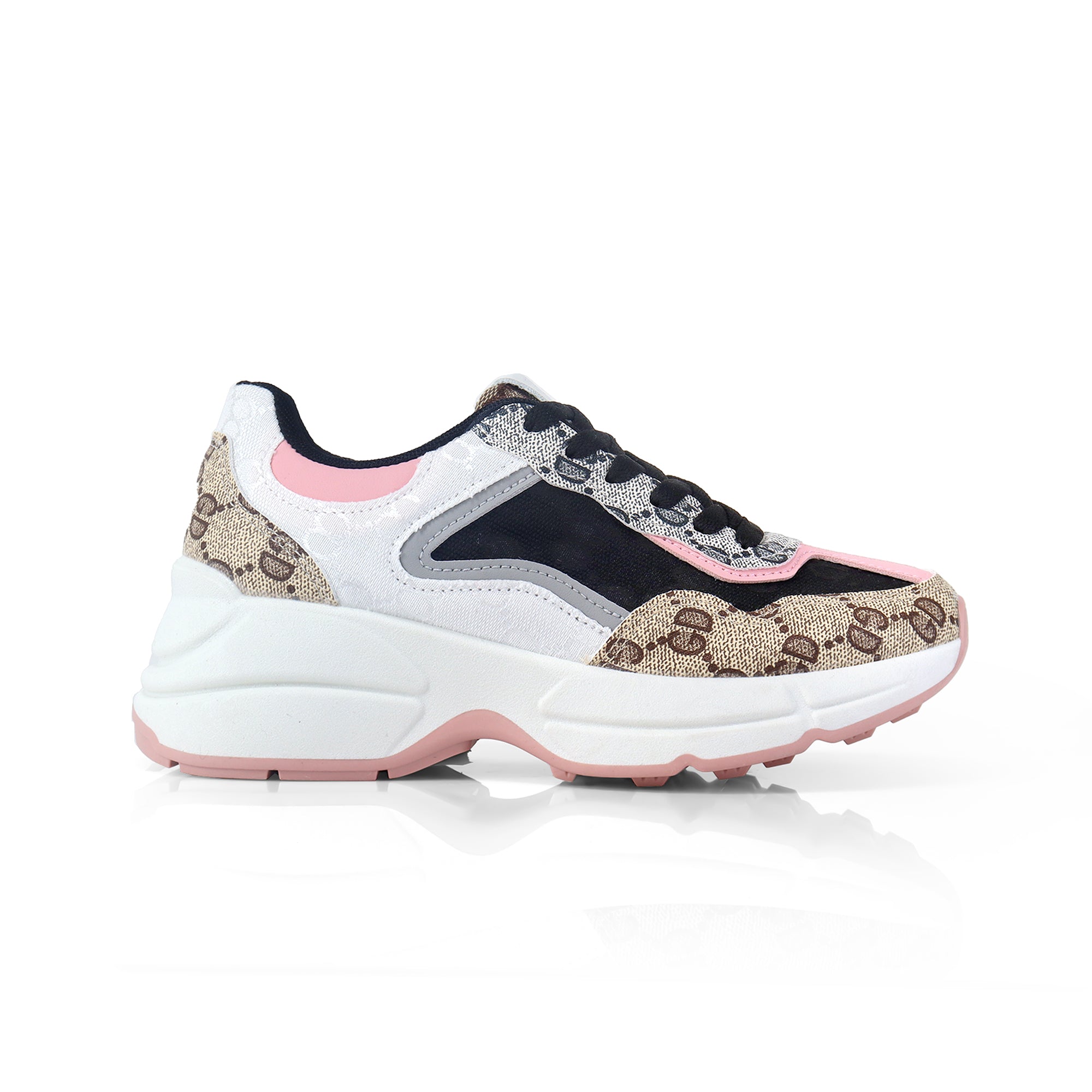 REBEKAH-1 SPORTY SNEAKER BLACK/WHITE