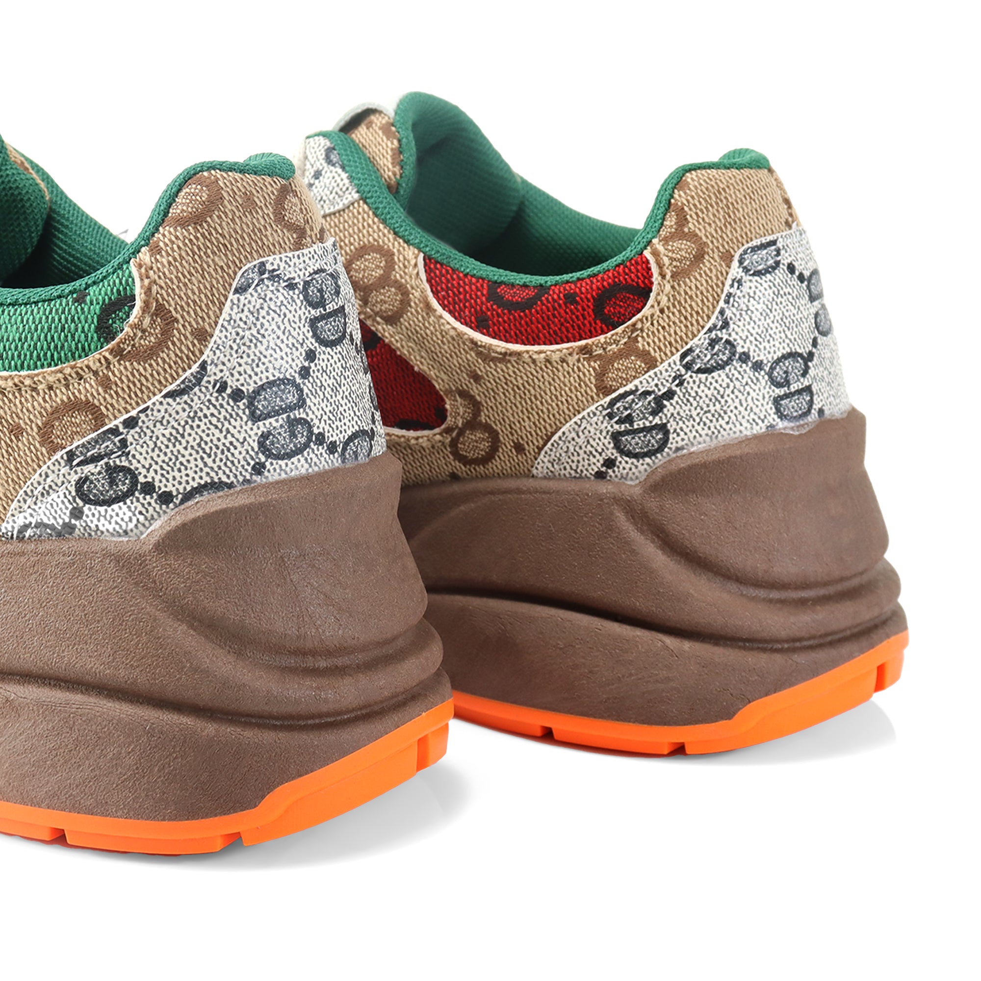 REBEKAH-1 SPORTY SNEAKER TAN/MULTIPLE