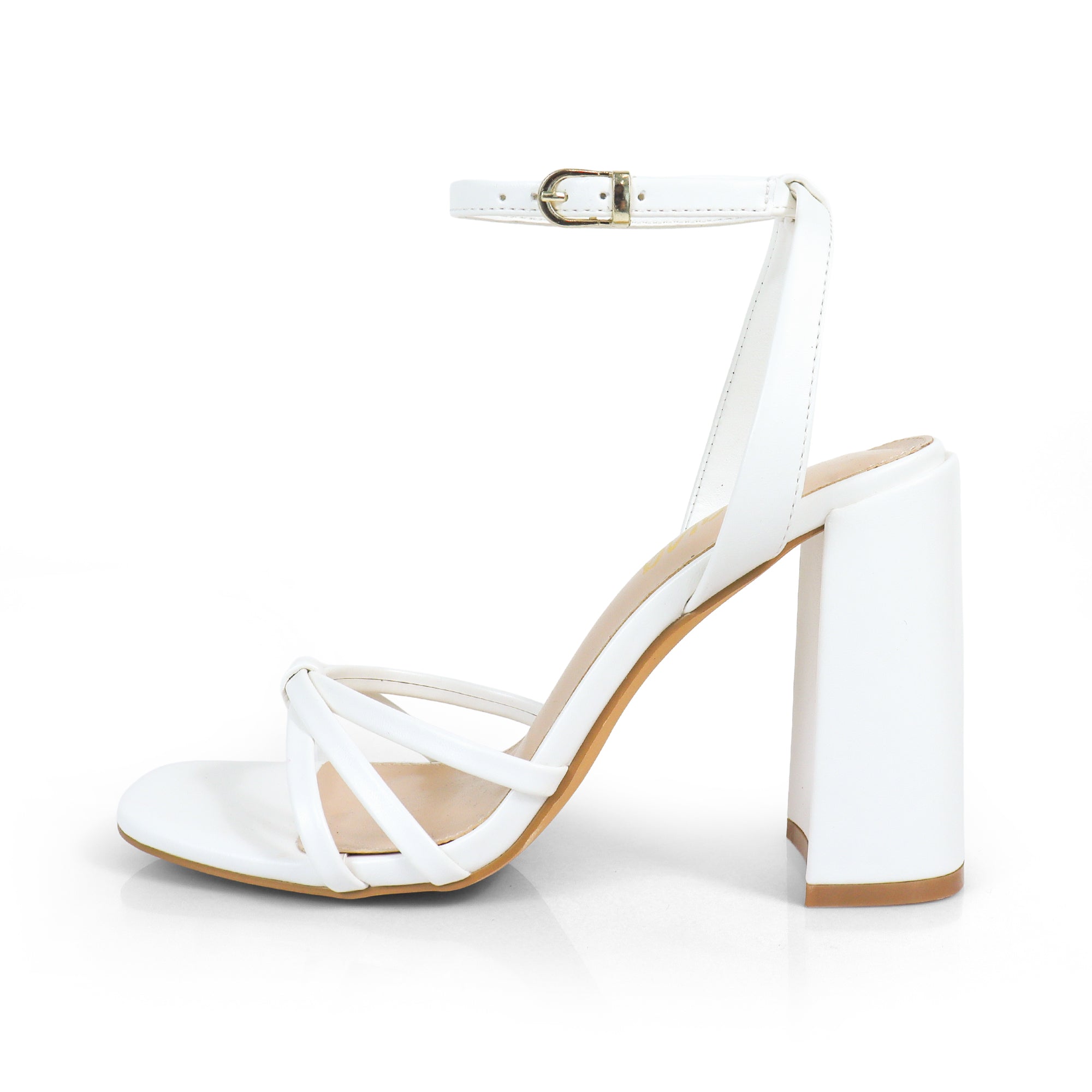 RODEO-2 ANKLE STRAP W/HEEL WHITE