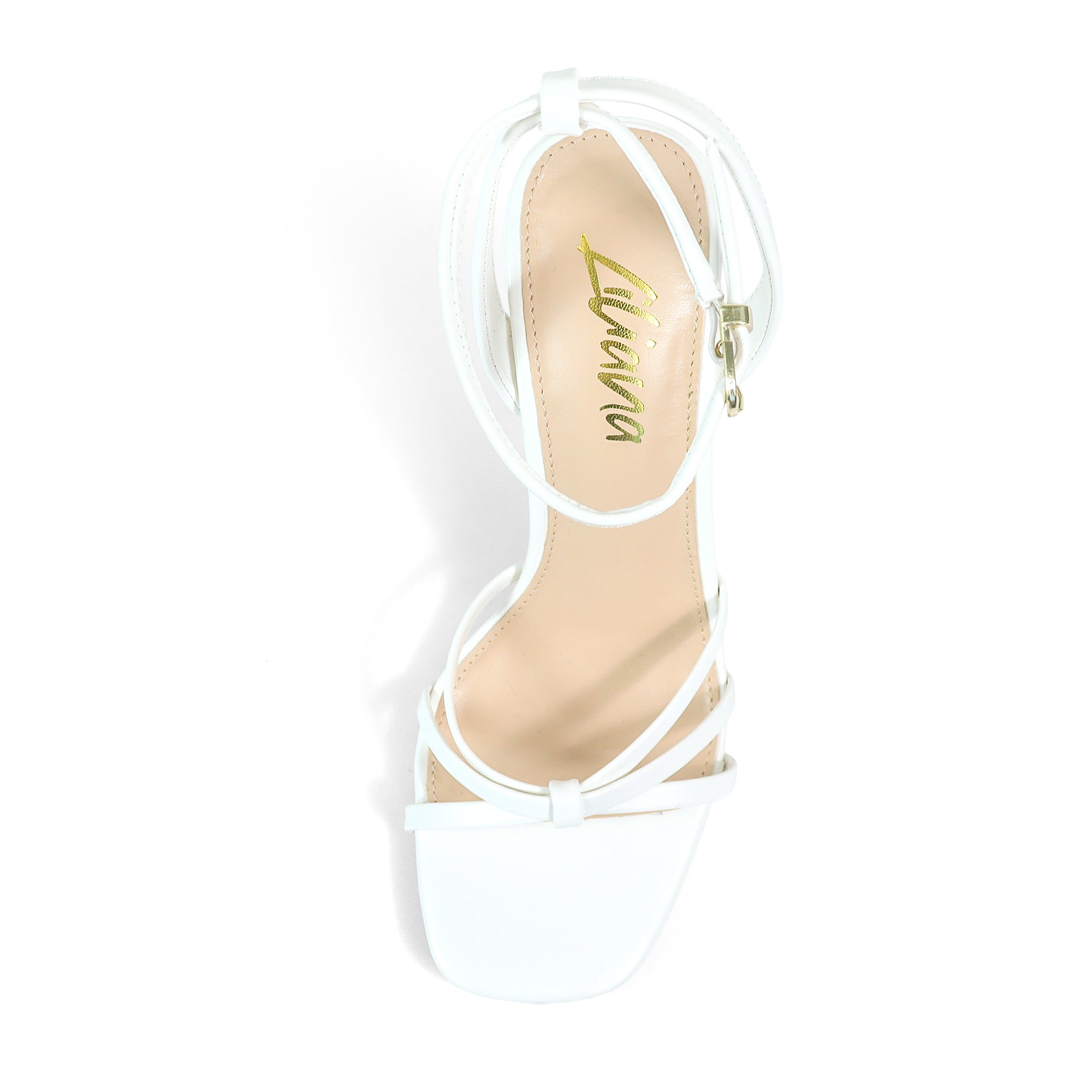 RODEO-2 ANKLE STRAP W/HEEL WHITE