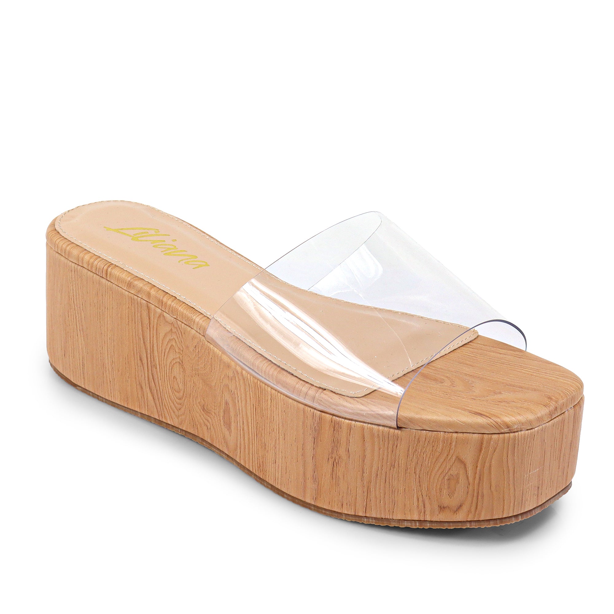 ROOKIE-16 FLATFORM WEDGE CLEAR