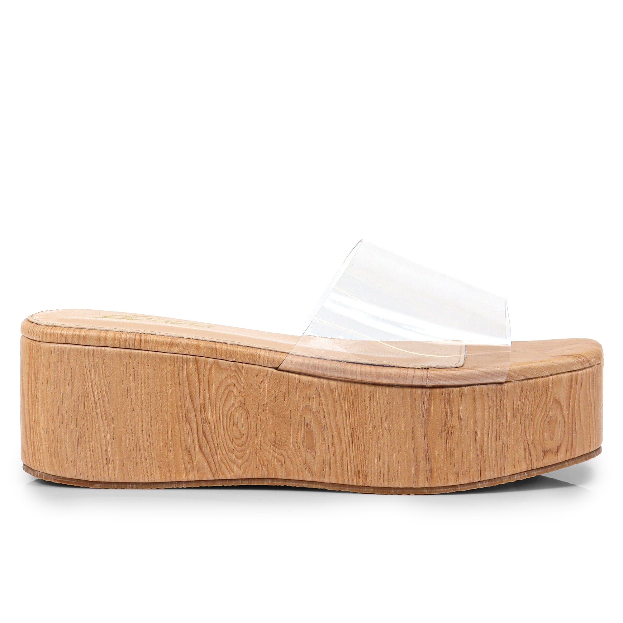 ROOKIE-16 FLATFORM WEDGE CLEAR