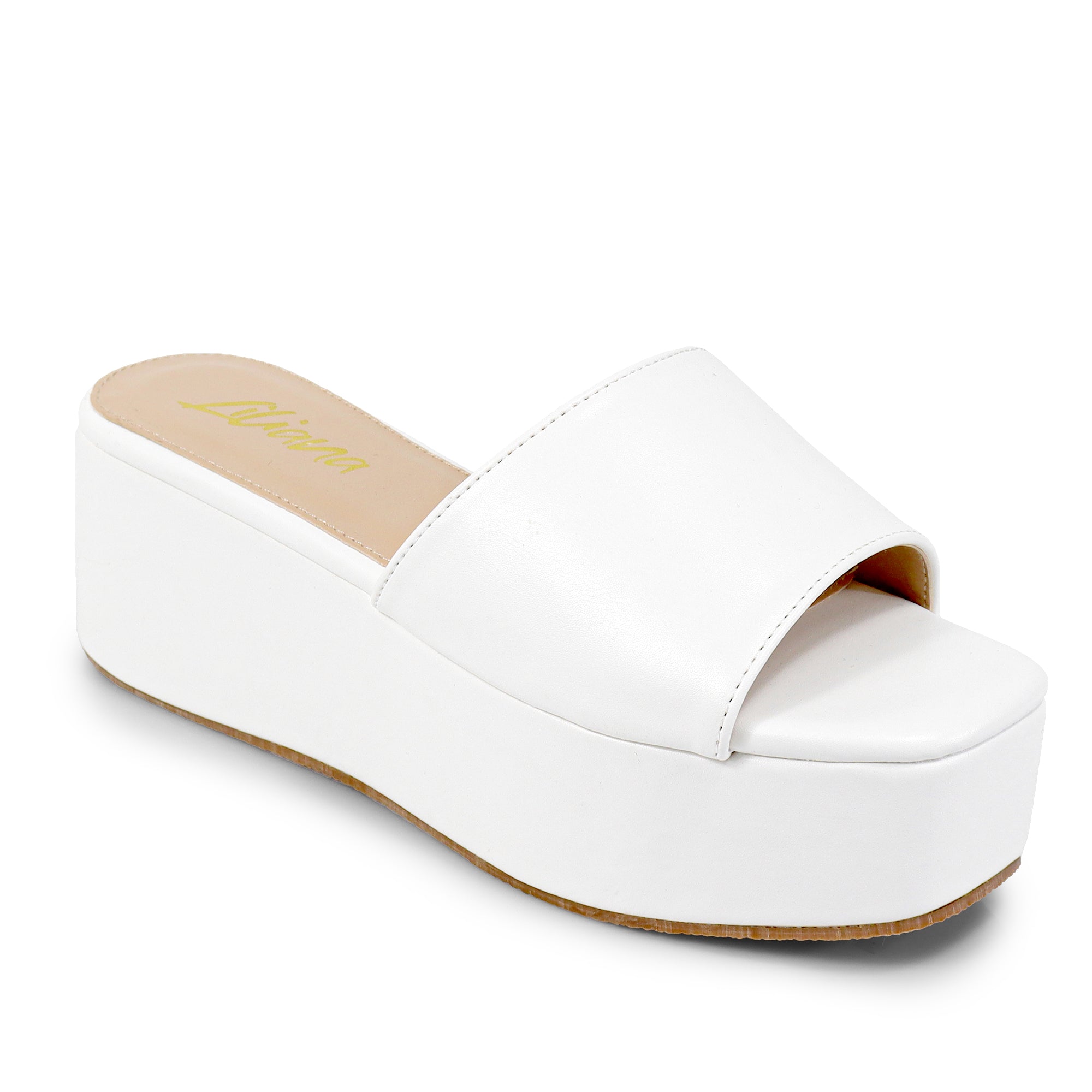 ROOKIE-16 FLATFORM WEDGE WHITE