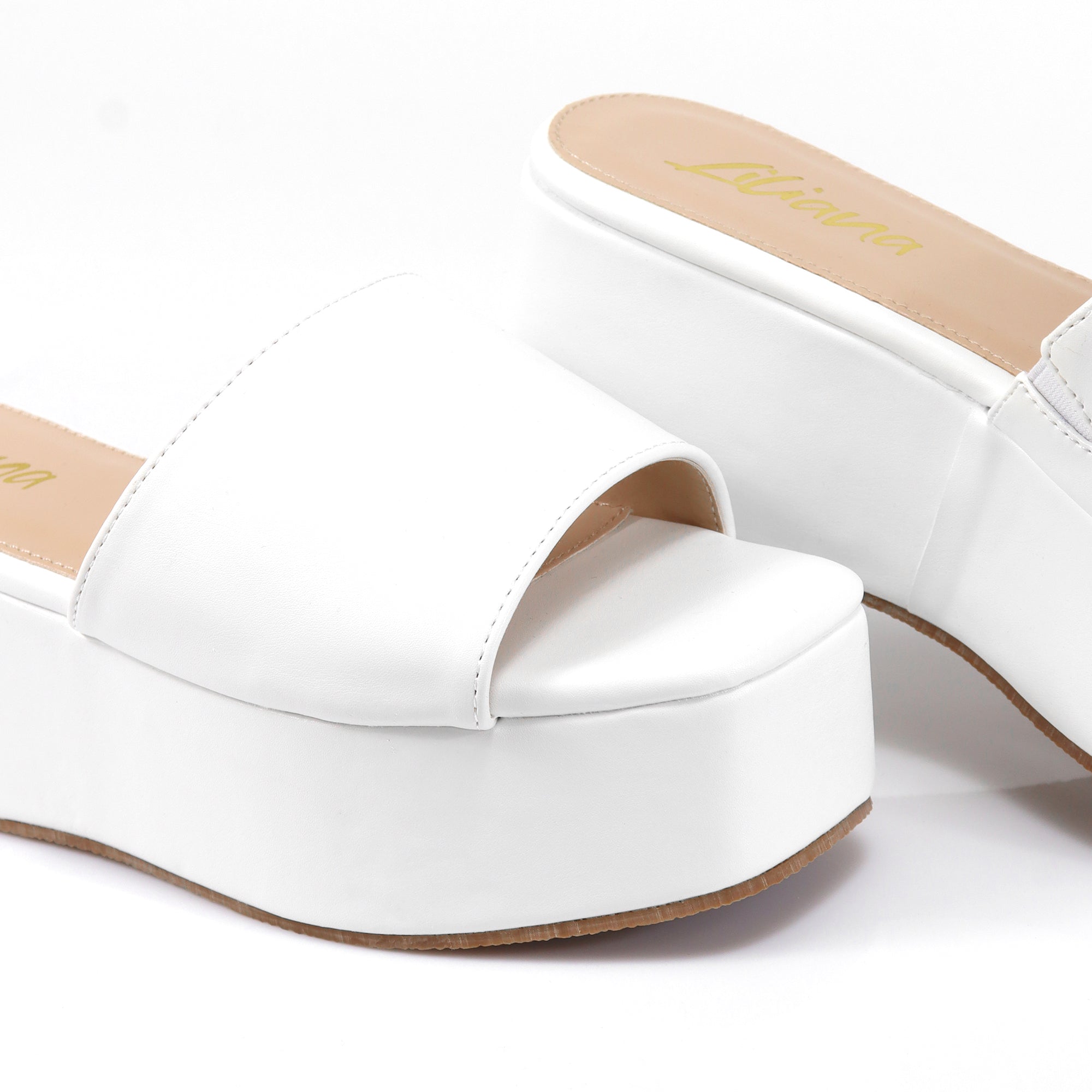 ROOKIE-16 FLATFORM WEDGE WHITE