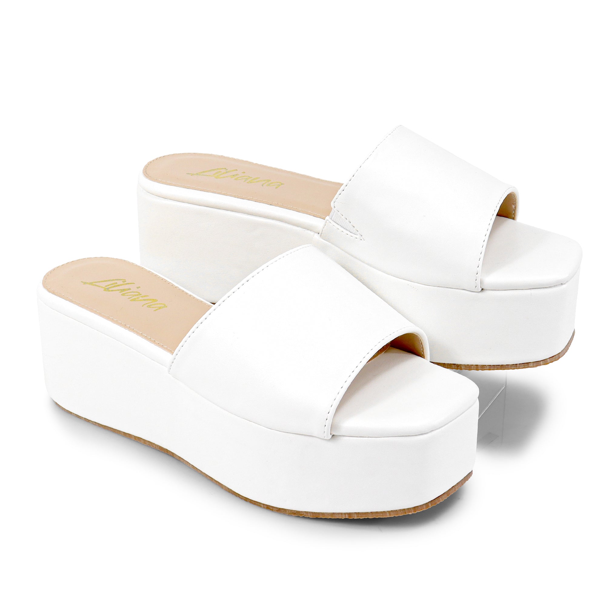 ROOKIE-16 FLATFORM WEDGE WHITE