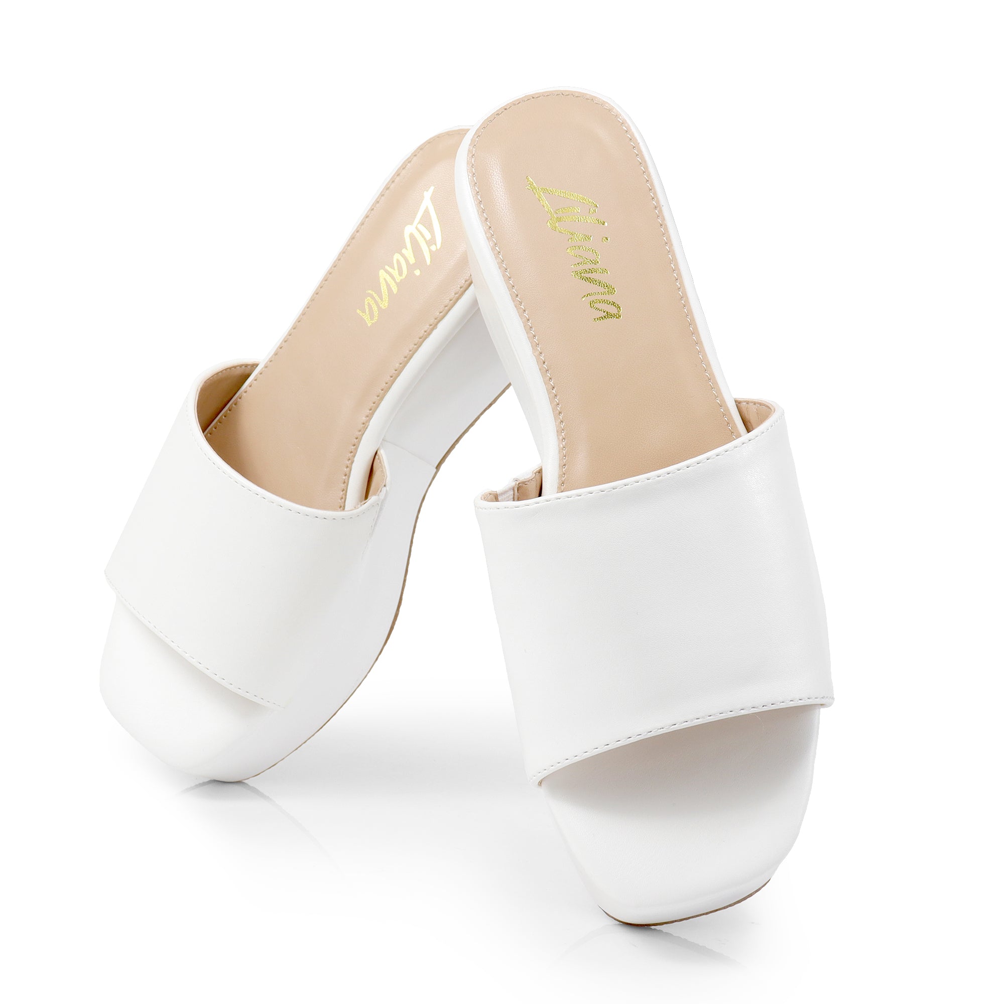 ROOKIE-16 FLATFORM WEDGE WHITE