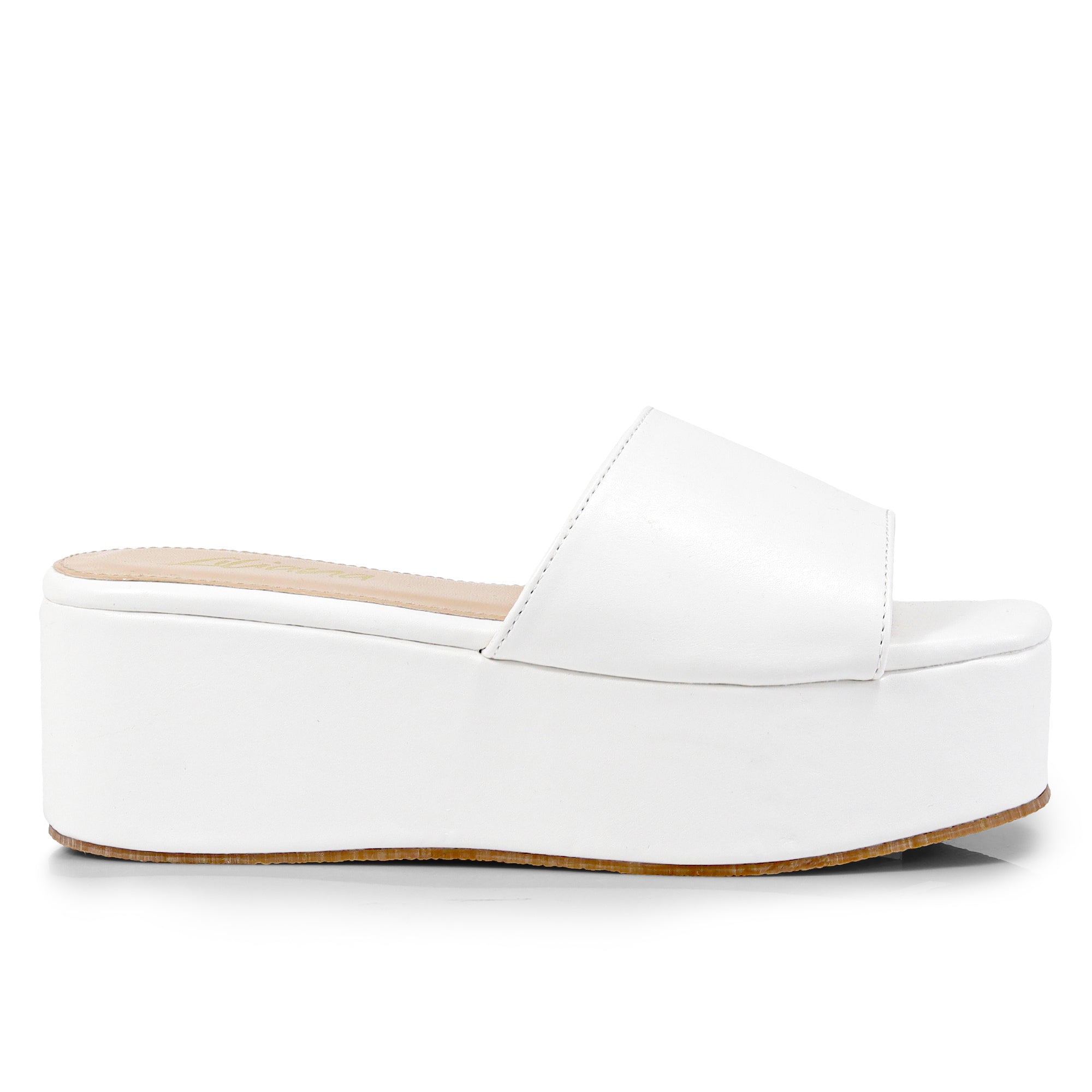 ROOKIE-16 FLATFORM WEDGE WHITE