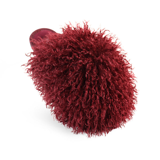RORO-2 FLUFFY SANDAL BURGUNDY