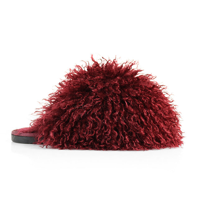 RORO-2 FLUFFY SANDAL BURGUNDY