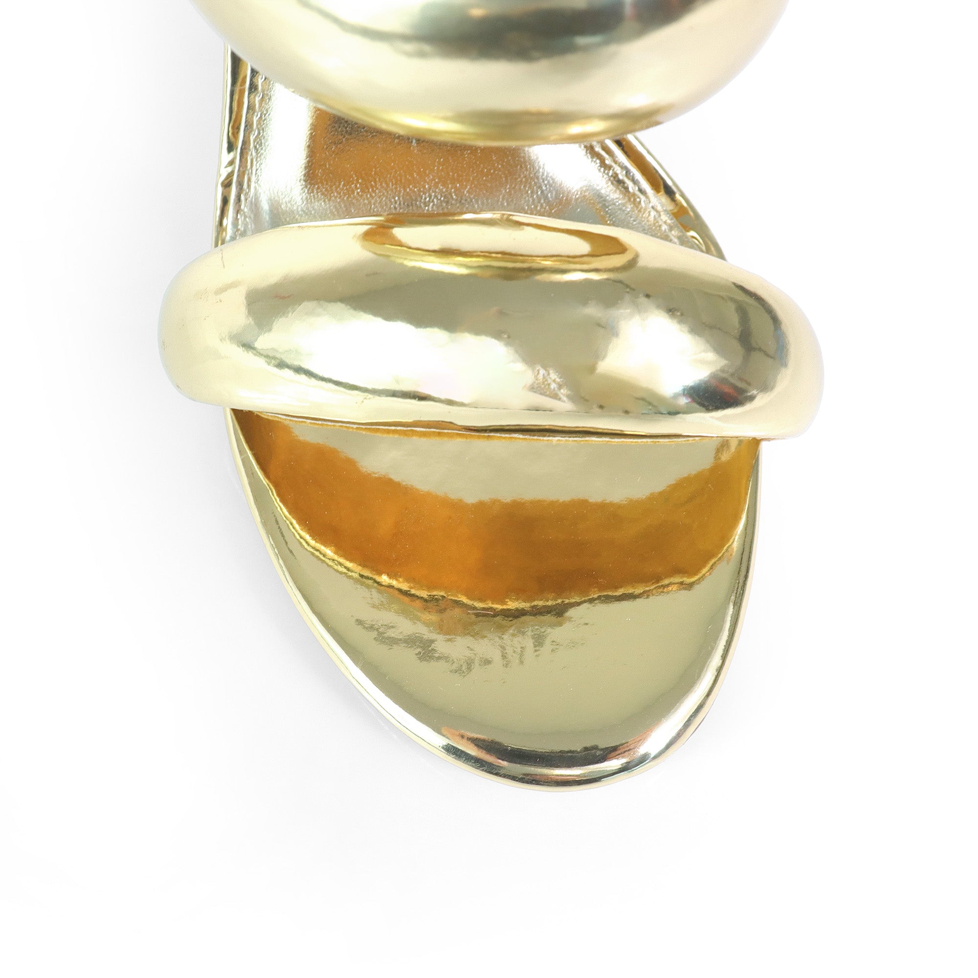 SAGA-1 DUO TUBULAR STRAP OPEN HEEL GOLD