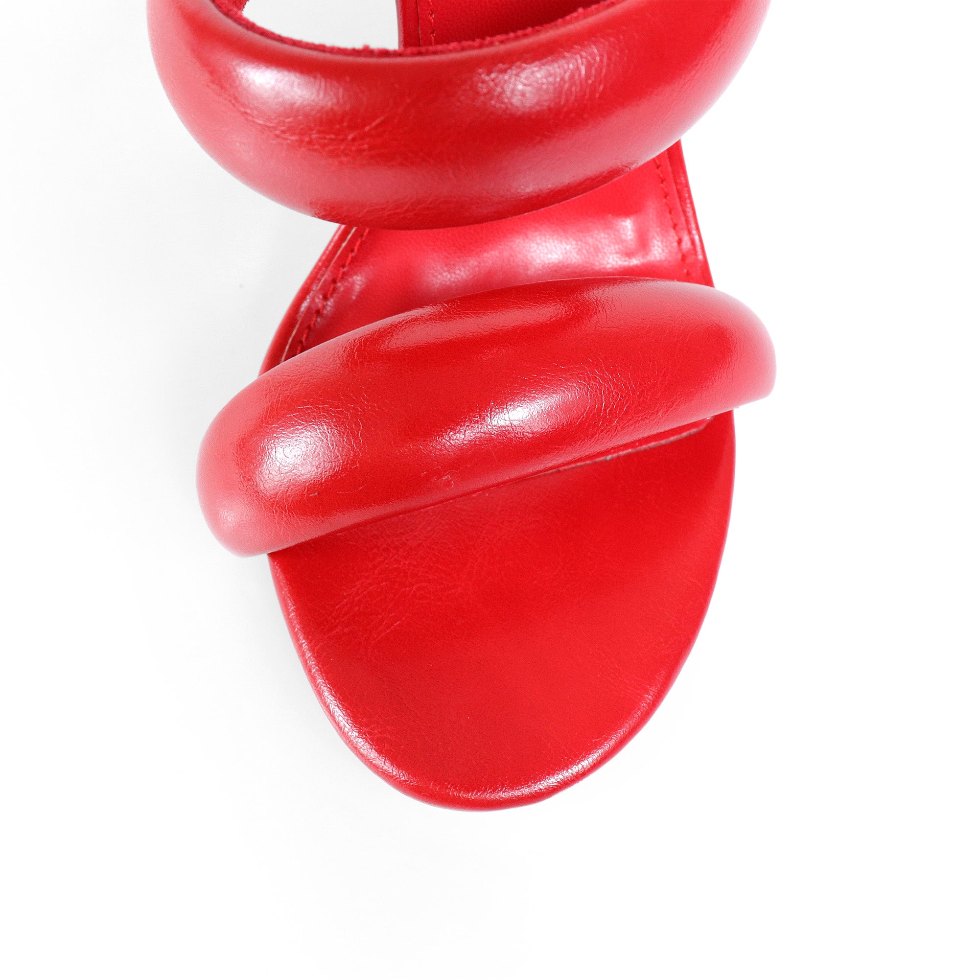 SAGA-1 DUO TUBULAR STRAP OPEN HEEL RED