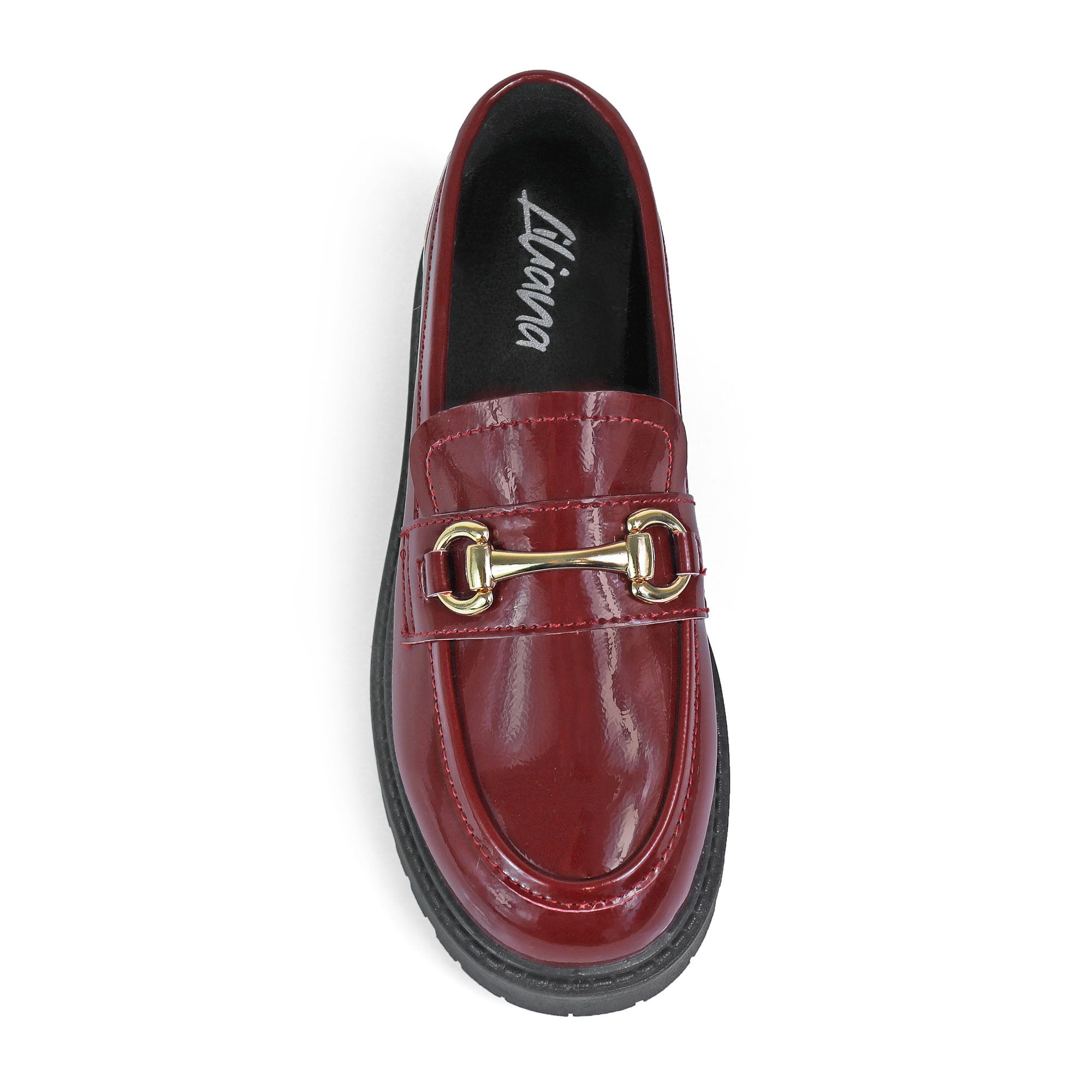 SENSO-2 THICK SOLE LOAFER WITH BUCKLE BURGUNDY