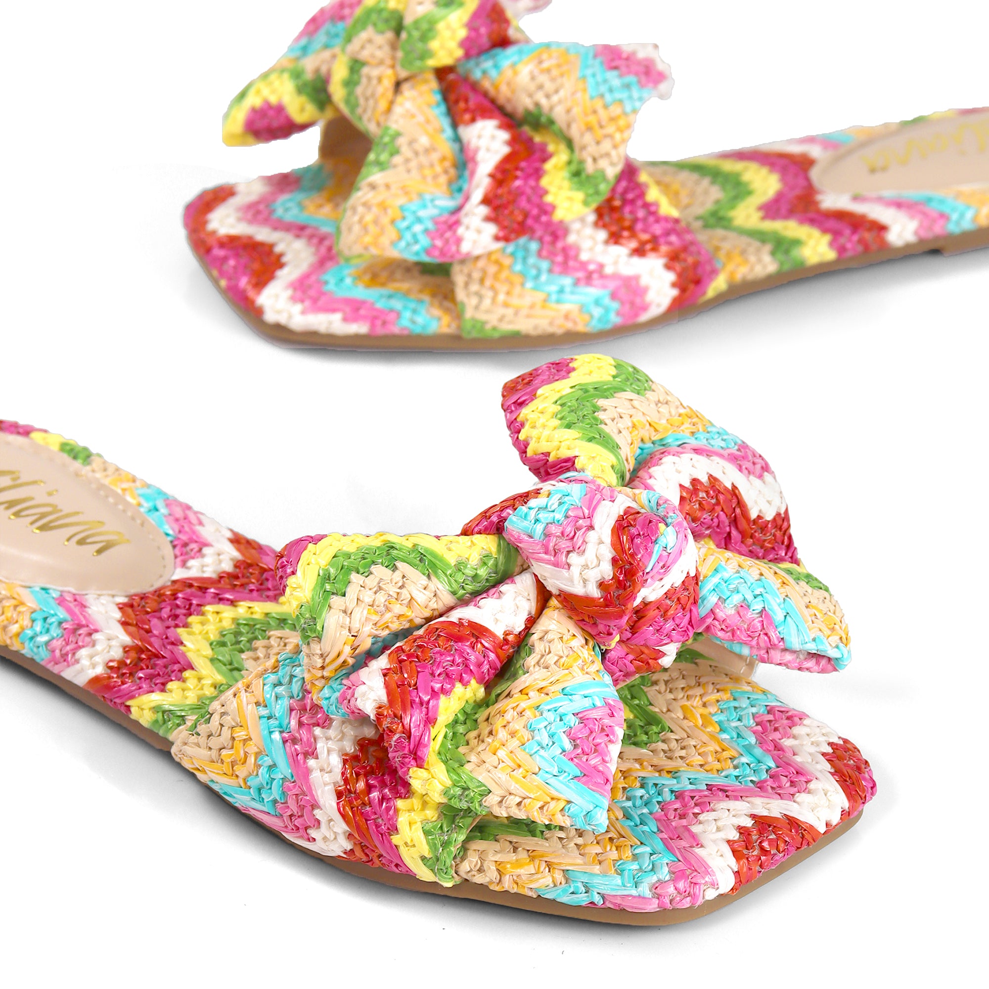 SHINEE-128 BOW RAFFIA W/ SANDAL MULTIPLE