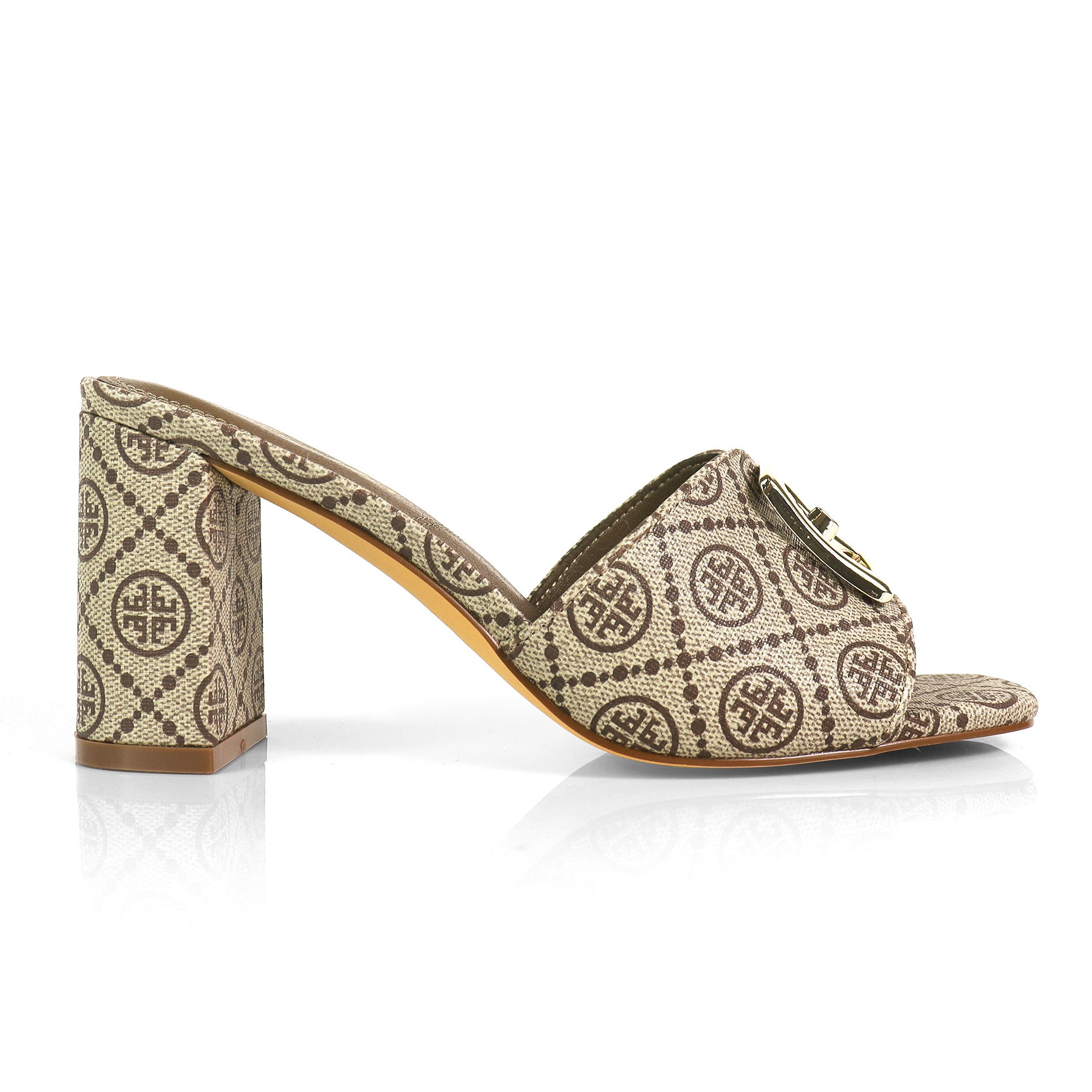 SOLA-1 RAFFIA UPPER W/CHUNKY HEEL MULTIPLE