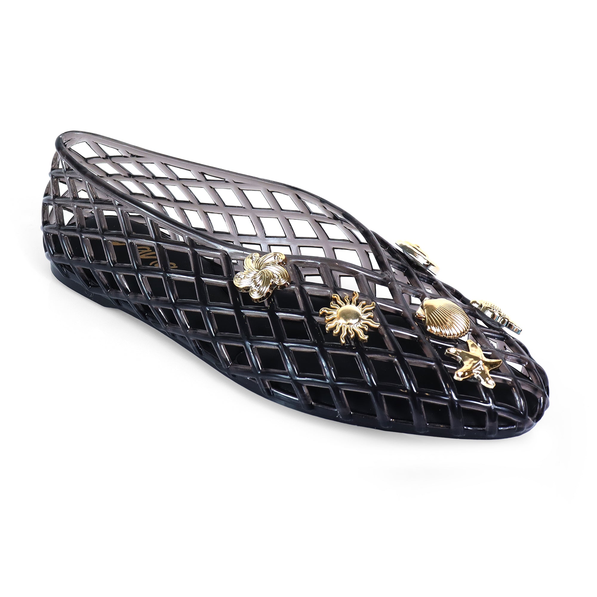 SOPHIA-1 SHELL CAGED FLAT BLACK