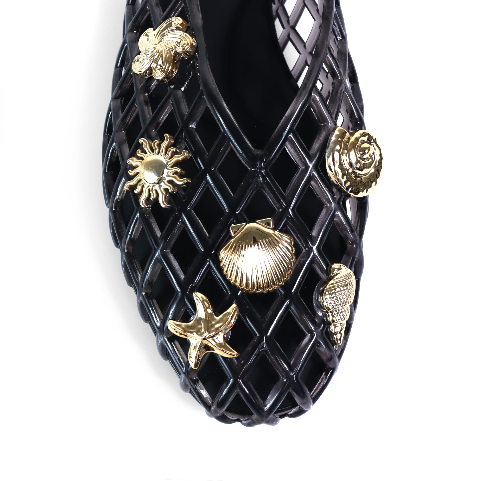 SOPHIA-1 SHELL CAGED FLAT BLACK
