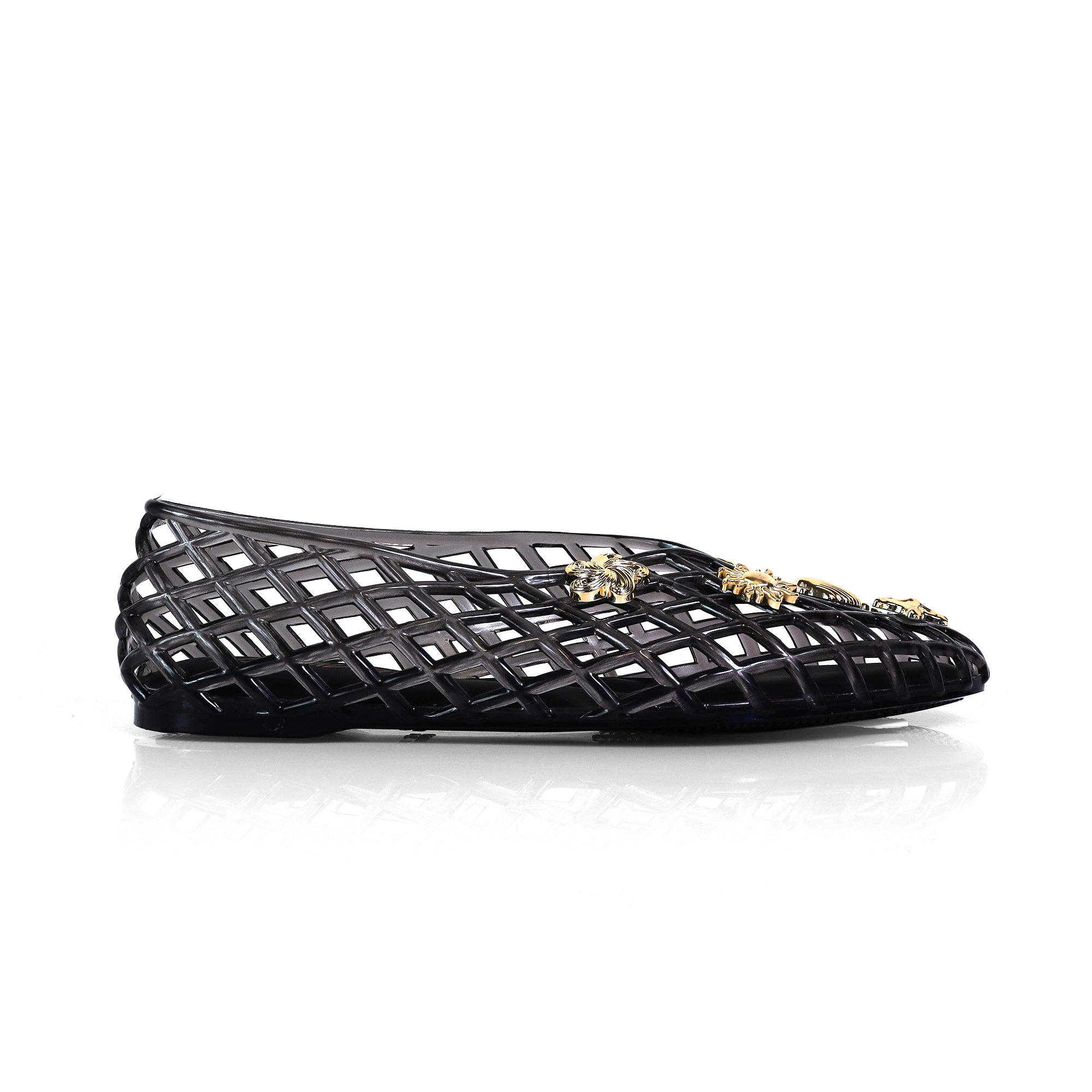 SOPHIA-1 SHELL CAGED FLAT BLACK