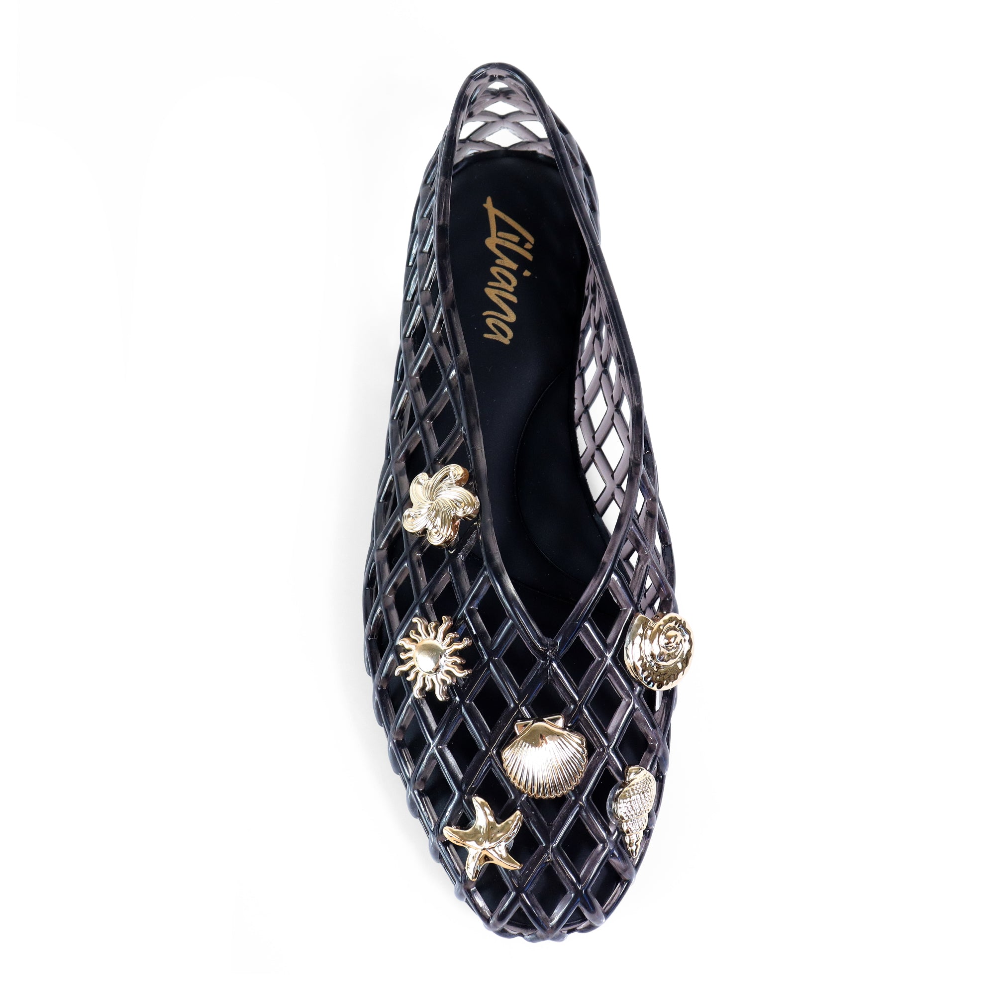 SOPHIA-1 SHELL CAGED FLAT BLACK