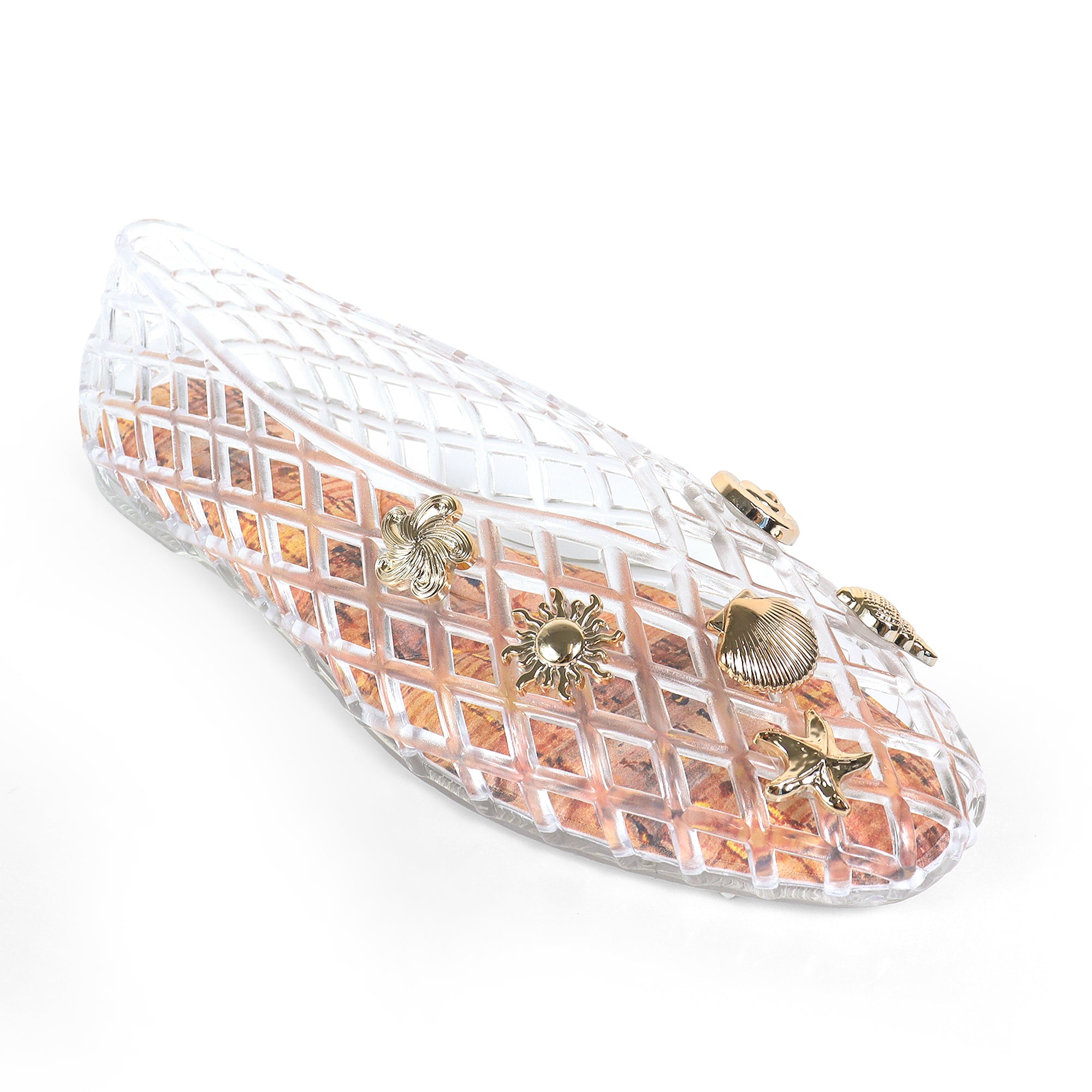 SOPHIA-1 SHELL CAGED FLAT CLEAR