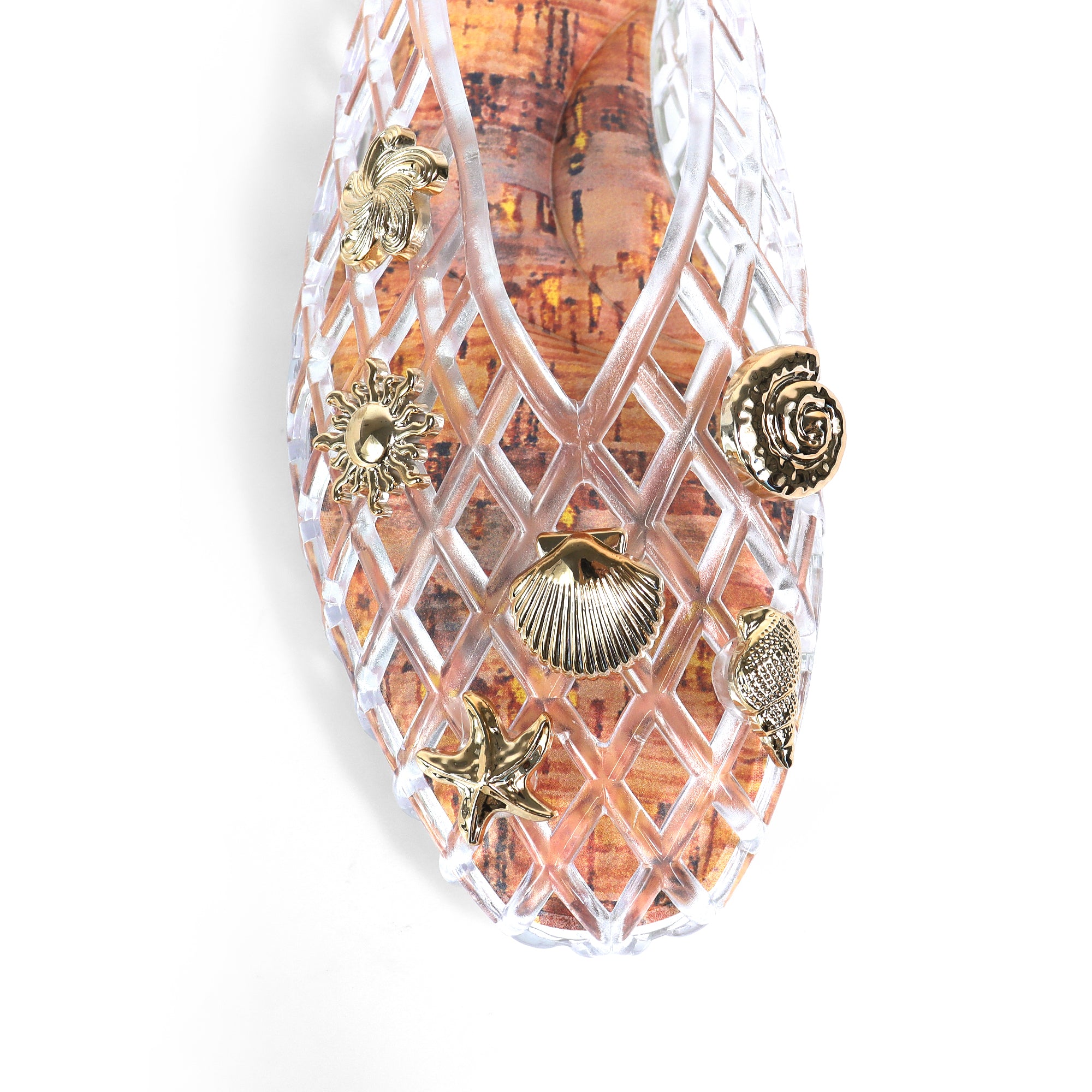 SOPHIA-1 SHELL CAGED FLAT CLEAR