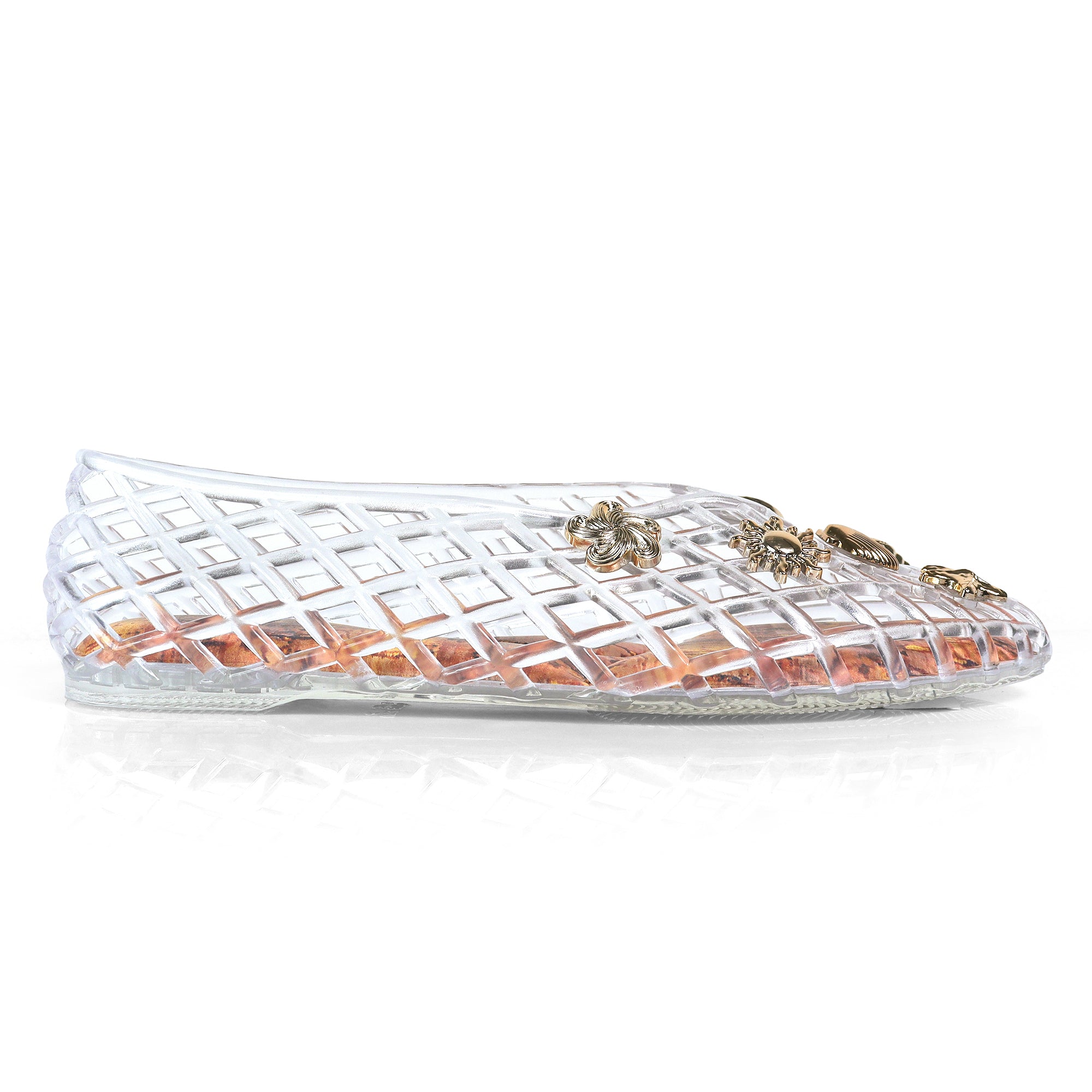 SOPHIA-1 SHELL CAGED FLAT CLEAR