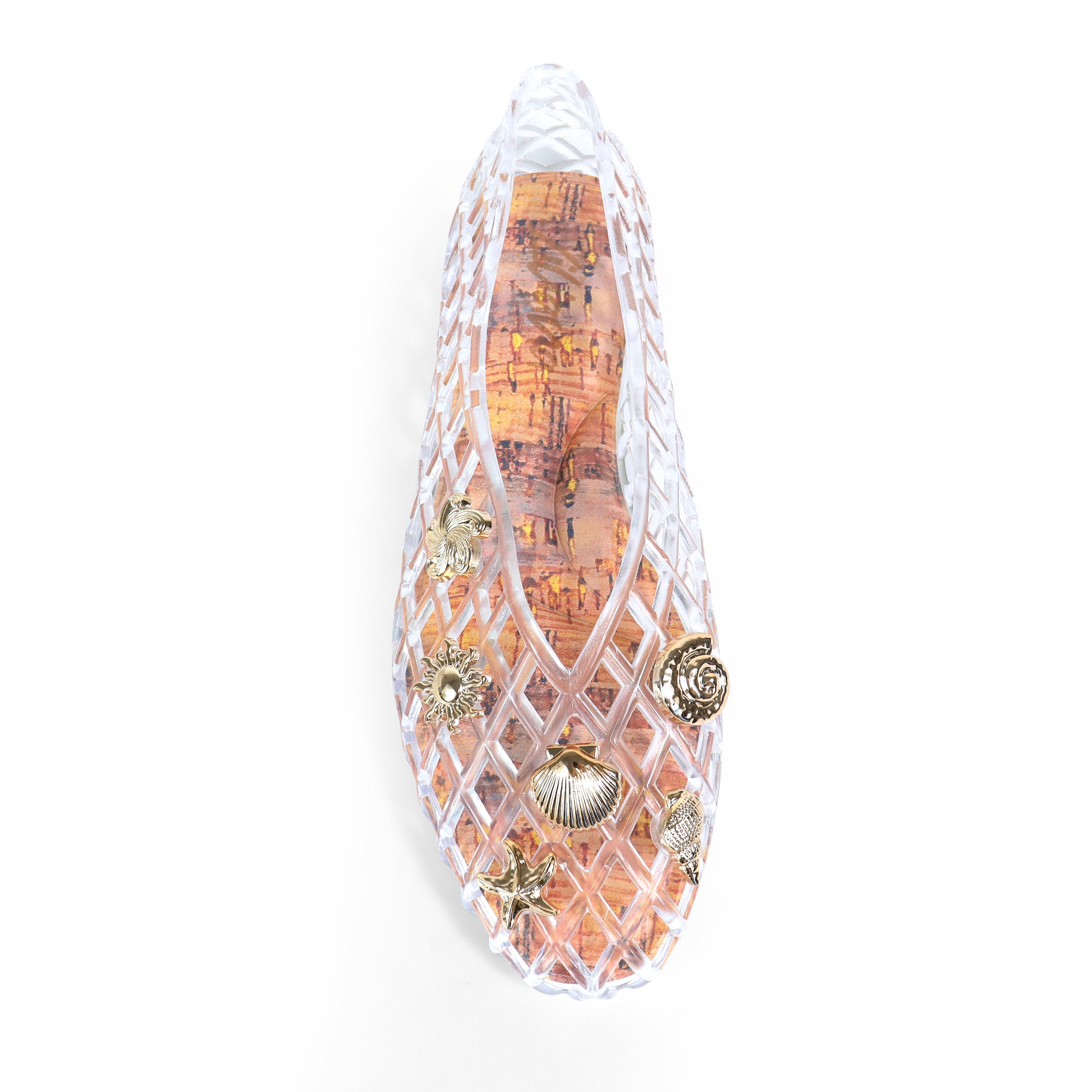 SOPHIA-1 SHELL CAGED FLAT CLEAR