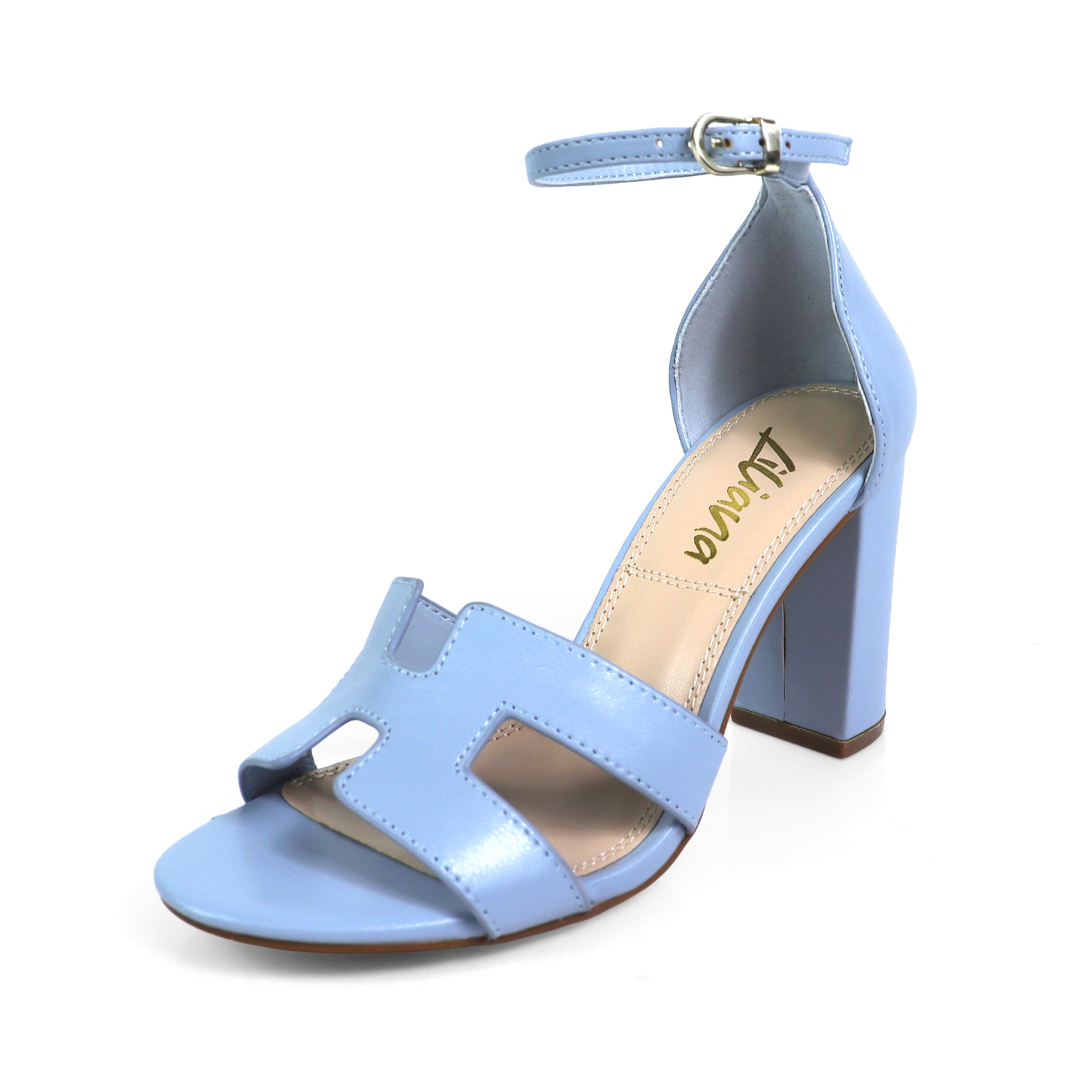 SUKI-3 ANKLE STRAP W/ HEEL BLUE