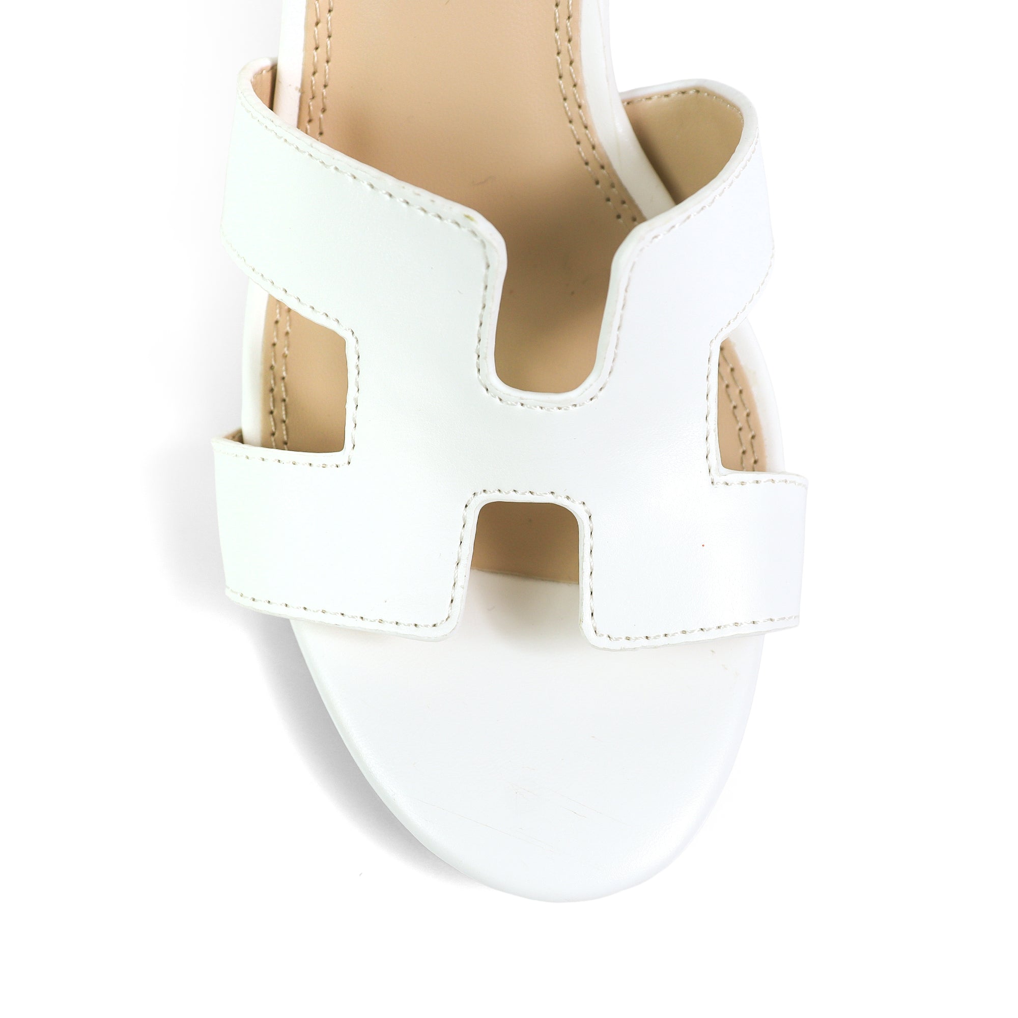 SUKI-3 ANKLE STRAP W/ HEEL WHITE