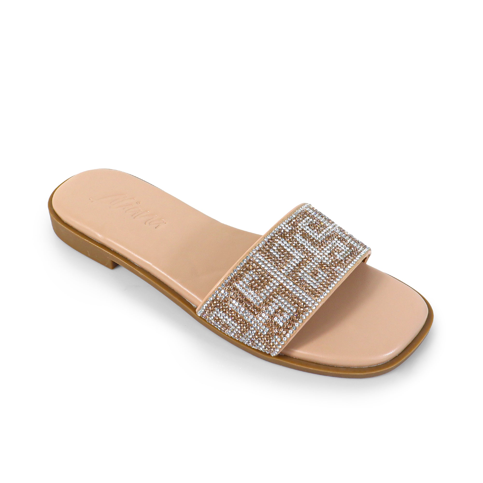 SUZANNA-2 RHINESTONE SANDAL NUDE