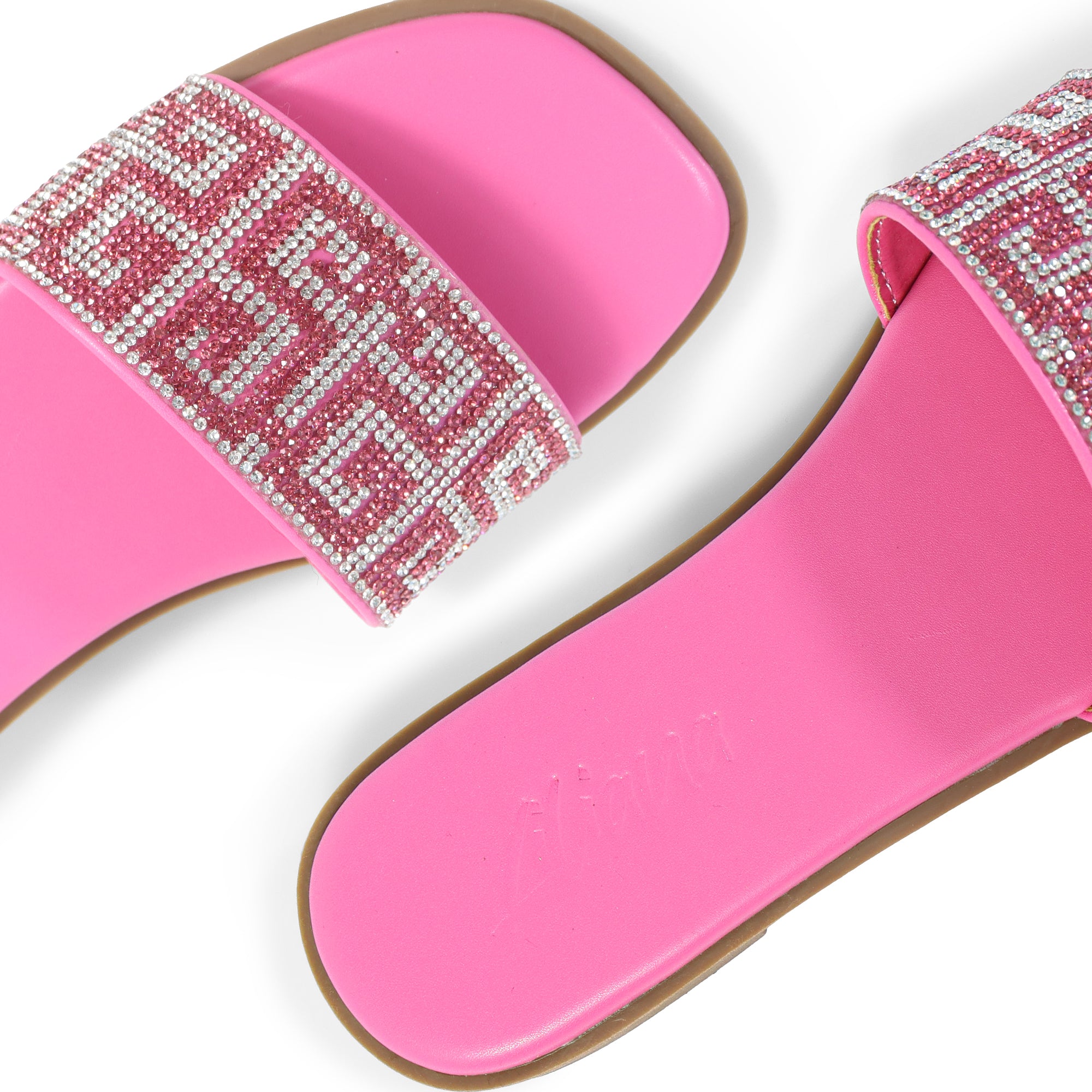 SUZANNA-2 RHINESTONE SANDAL PINK