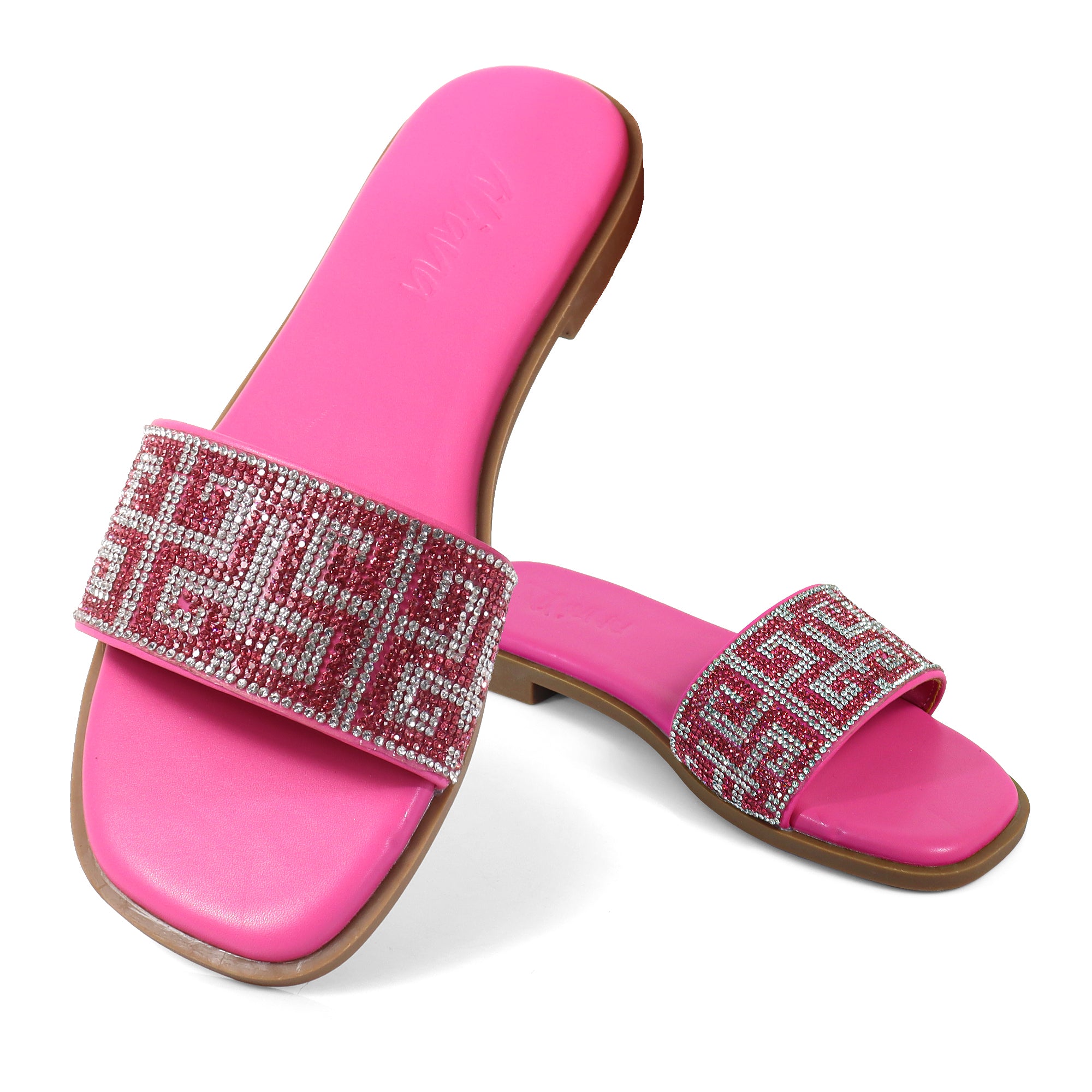 SUZANNA-2 RHINESTONE SANDAL PINK