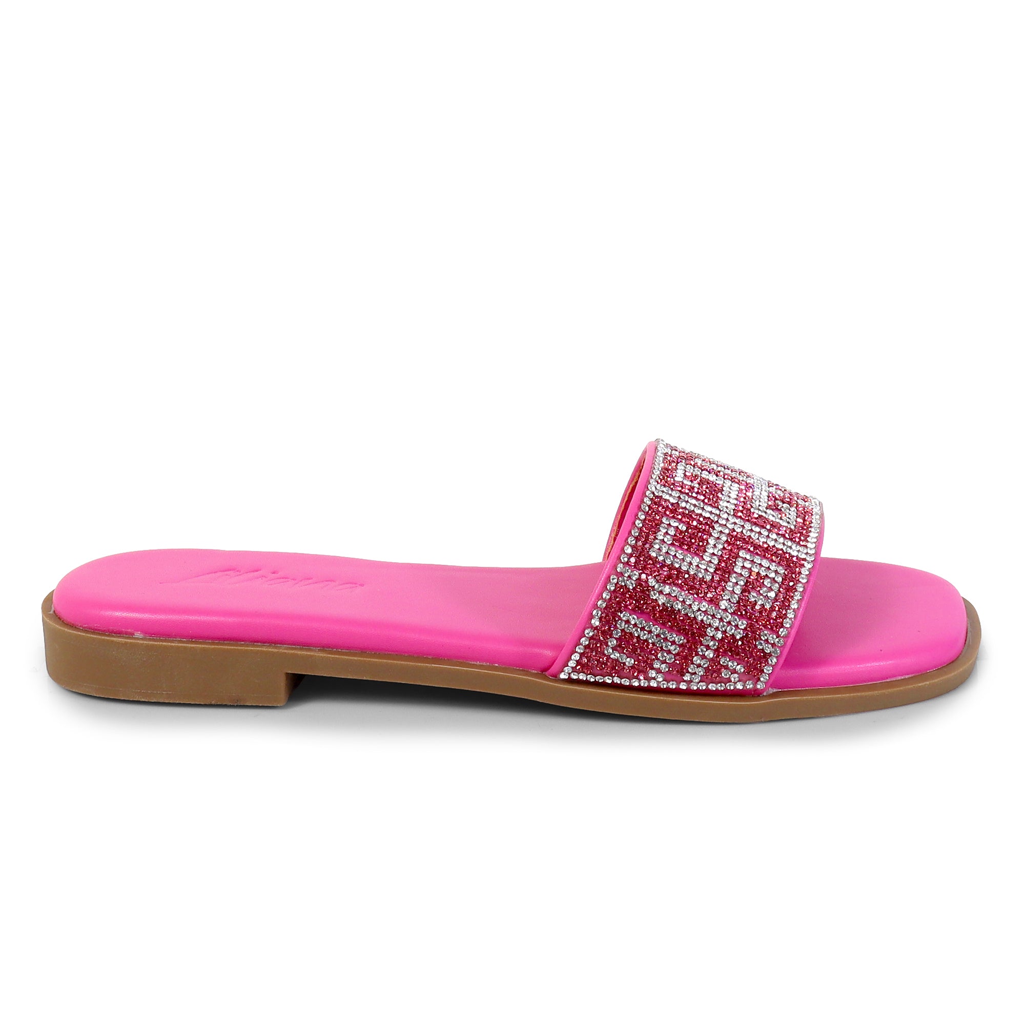 SUZANNA-2 RHINESTONE SANDAL PINK