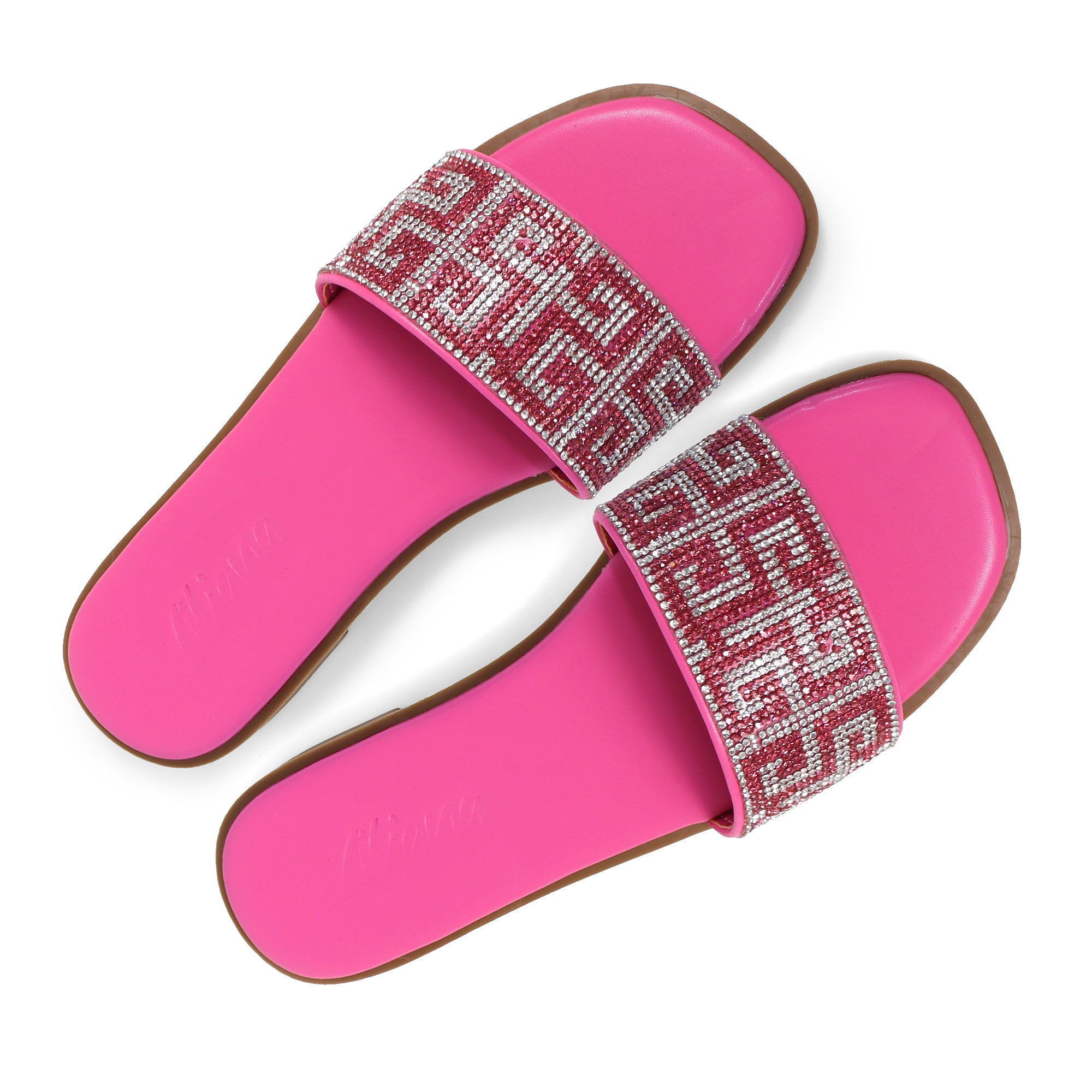 SUZANNA-2 RHINESTONE SANDAL PINK