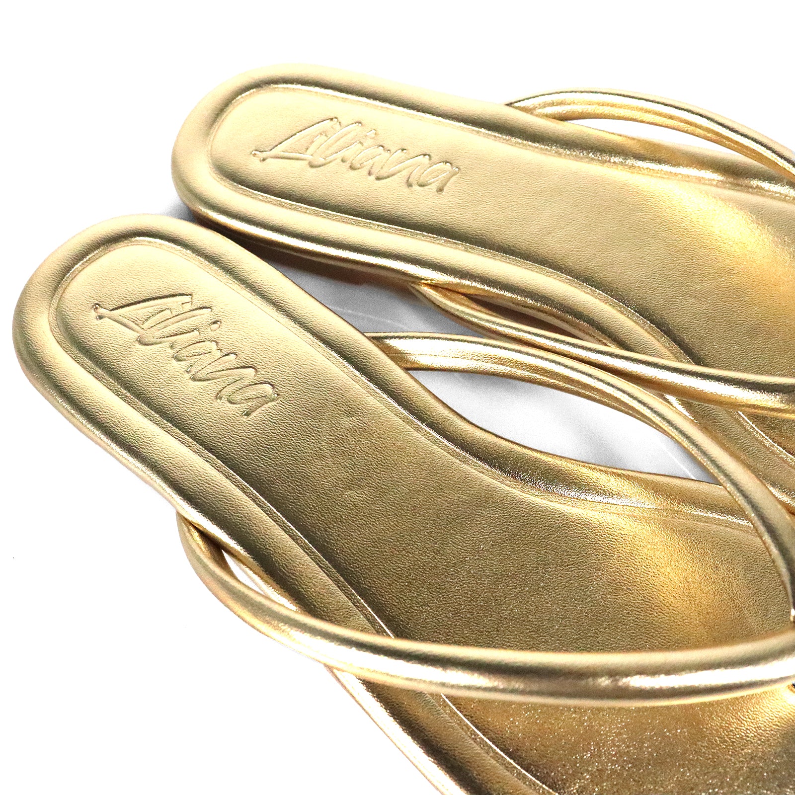 TALLULAH-1 THONG SLIDE GOLD