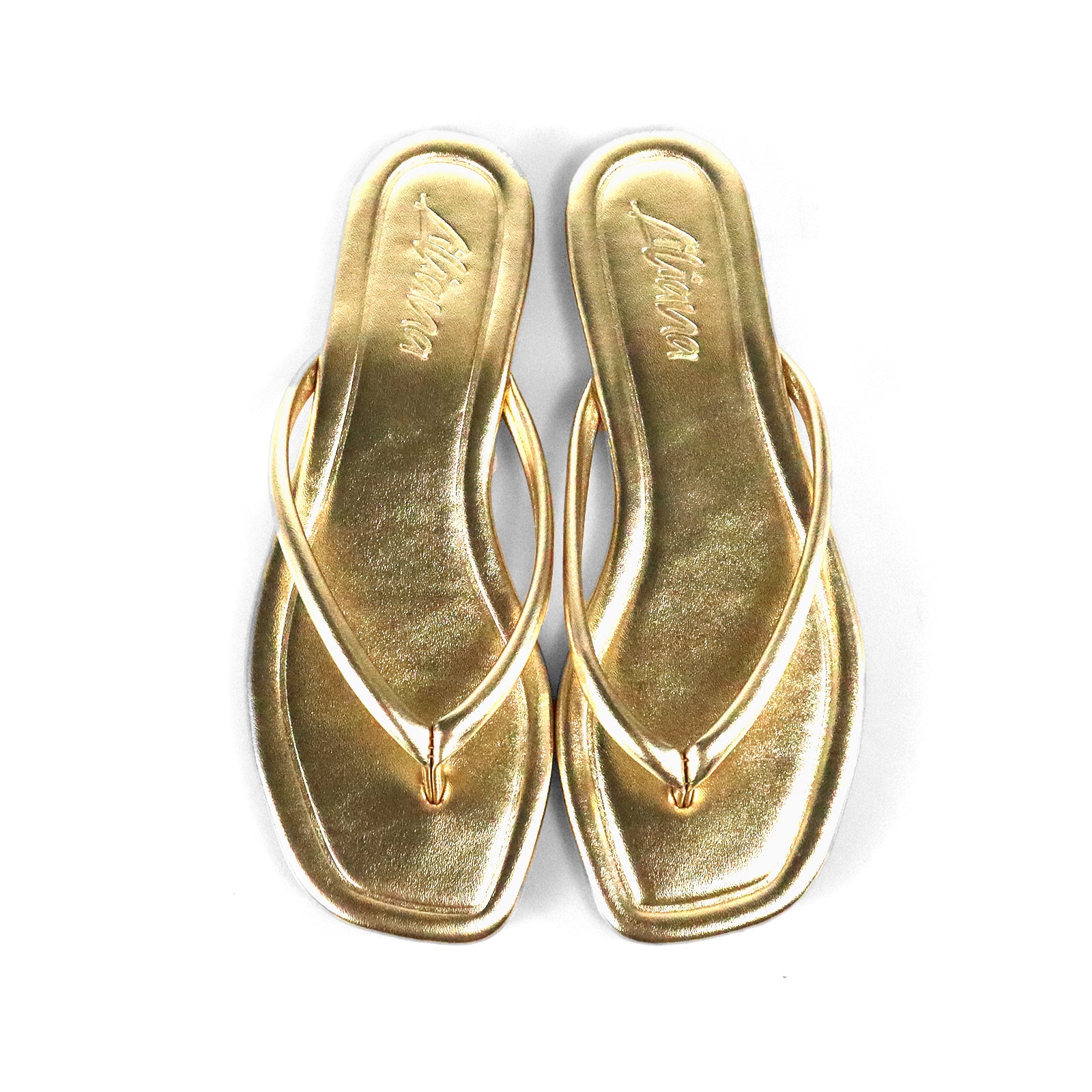 TALLULAH-1 THONG SLIDE GOLD