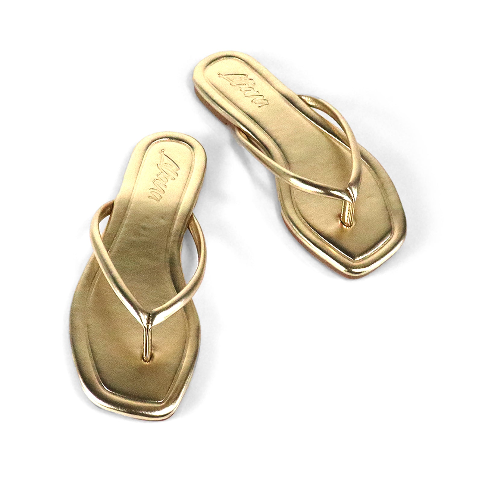 TALLULAH-1 THONG SLIDE GOLD