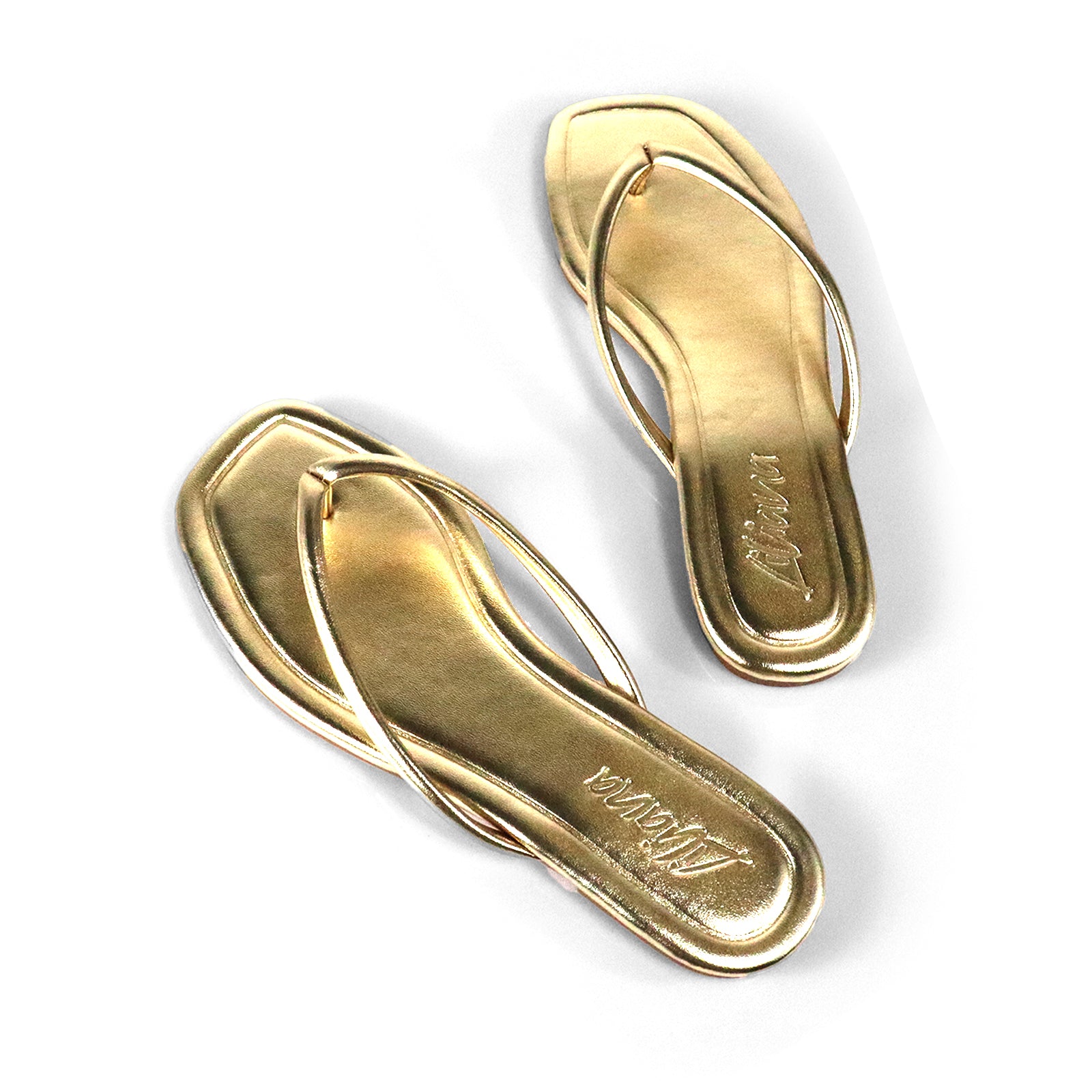 TALLULAH-1 THONG SLIDE GOLD