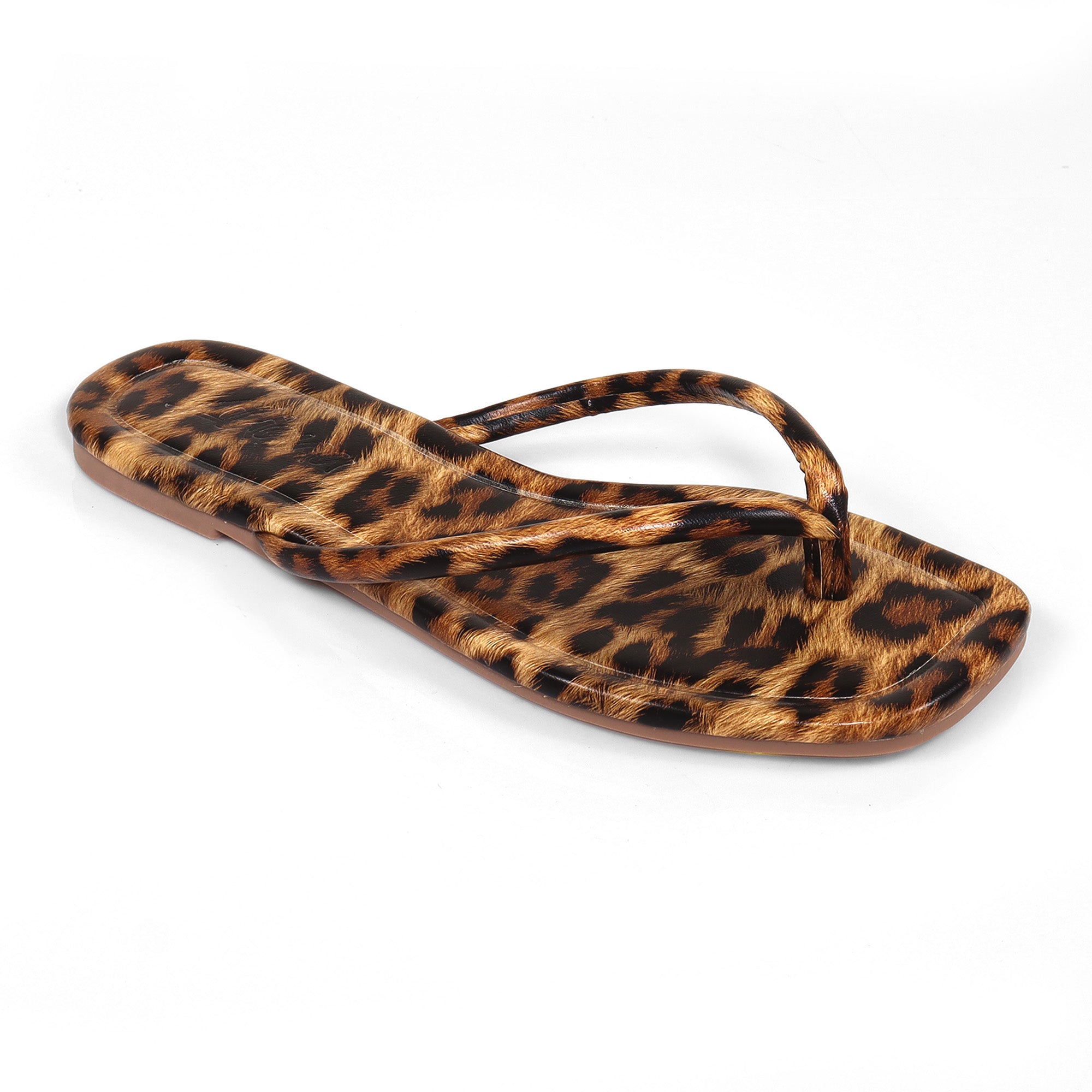 TALLULAH-1 THONG SLIDE LEOPARD