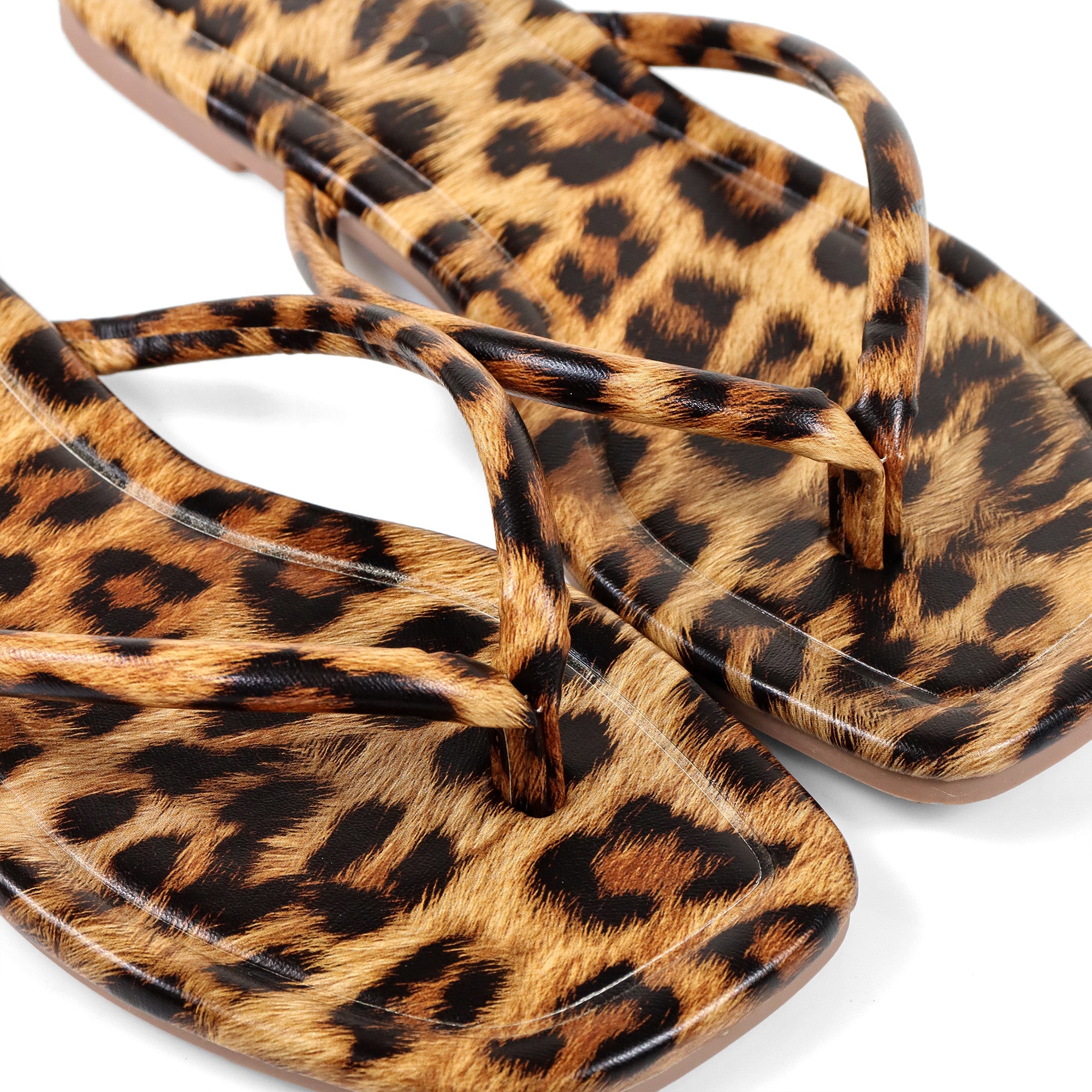 TALLULAH-1 THONG SLIDE LEOPARD