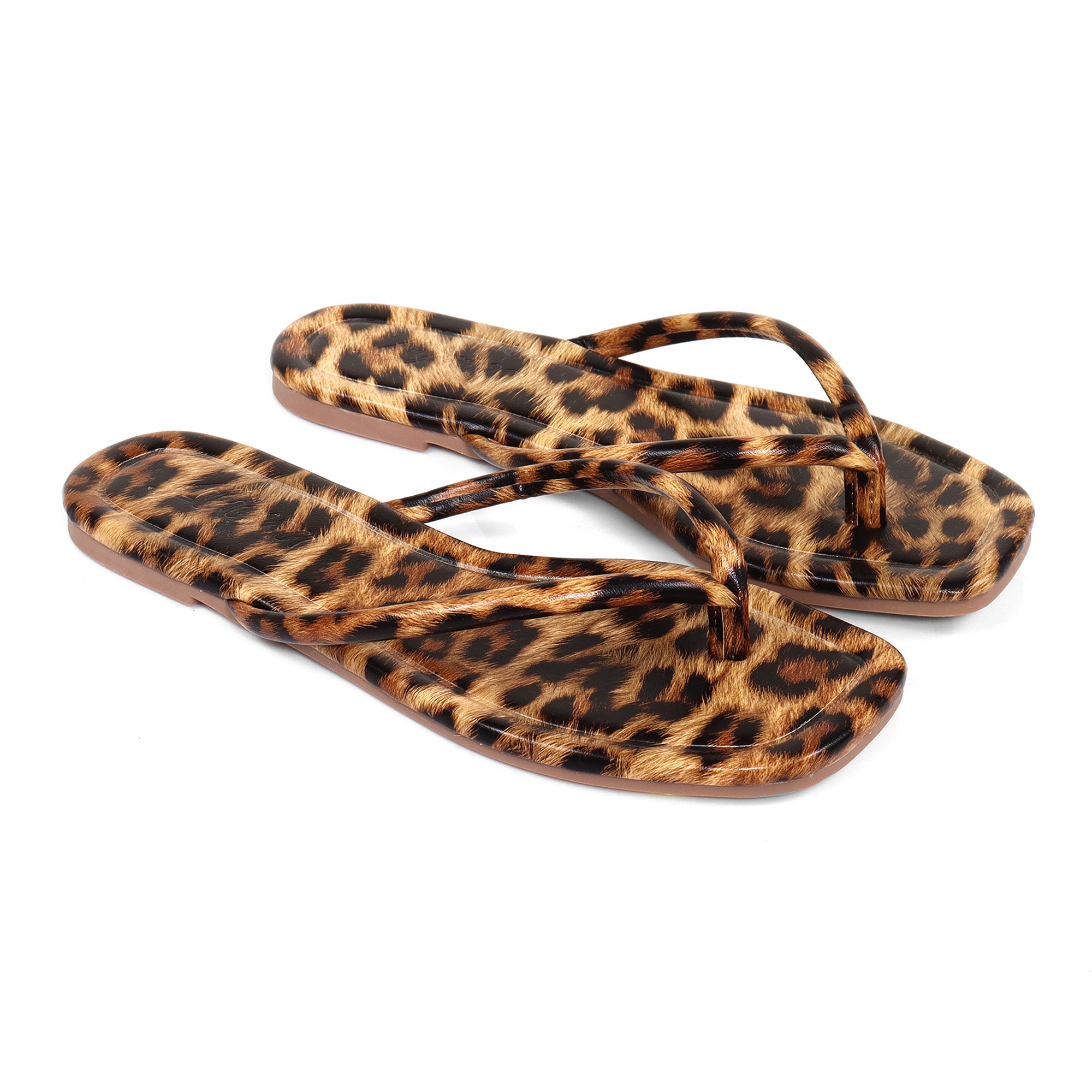 TALLULAH-1 THONG SLIDE LEOPARD