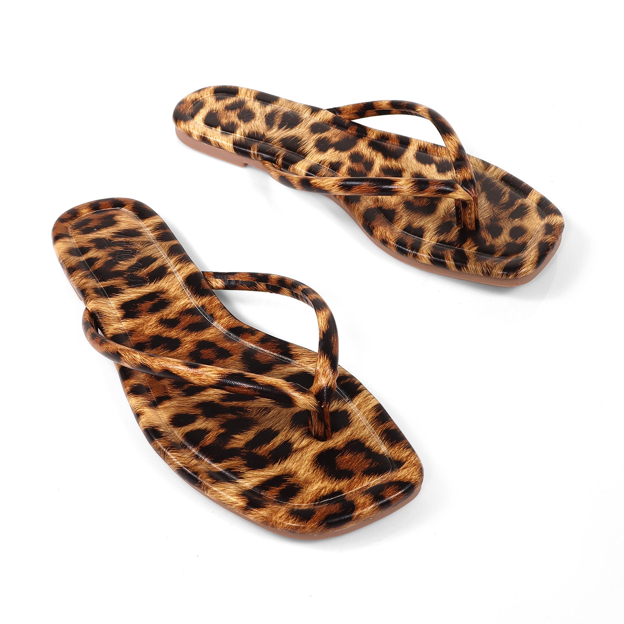 TALLULAH-1 THONG SLIDE LEOPARD