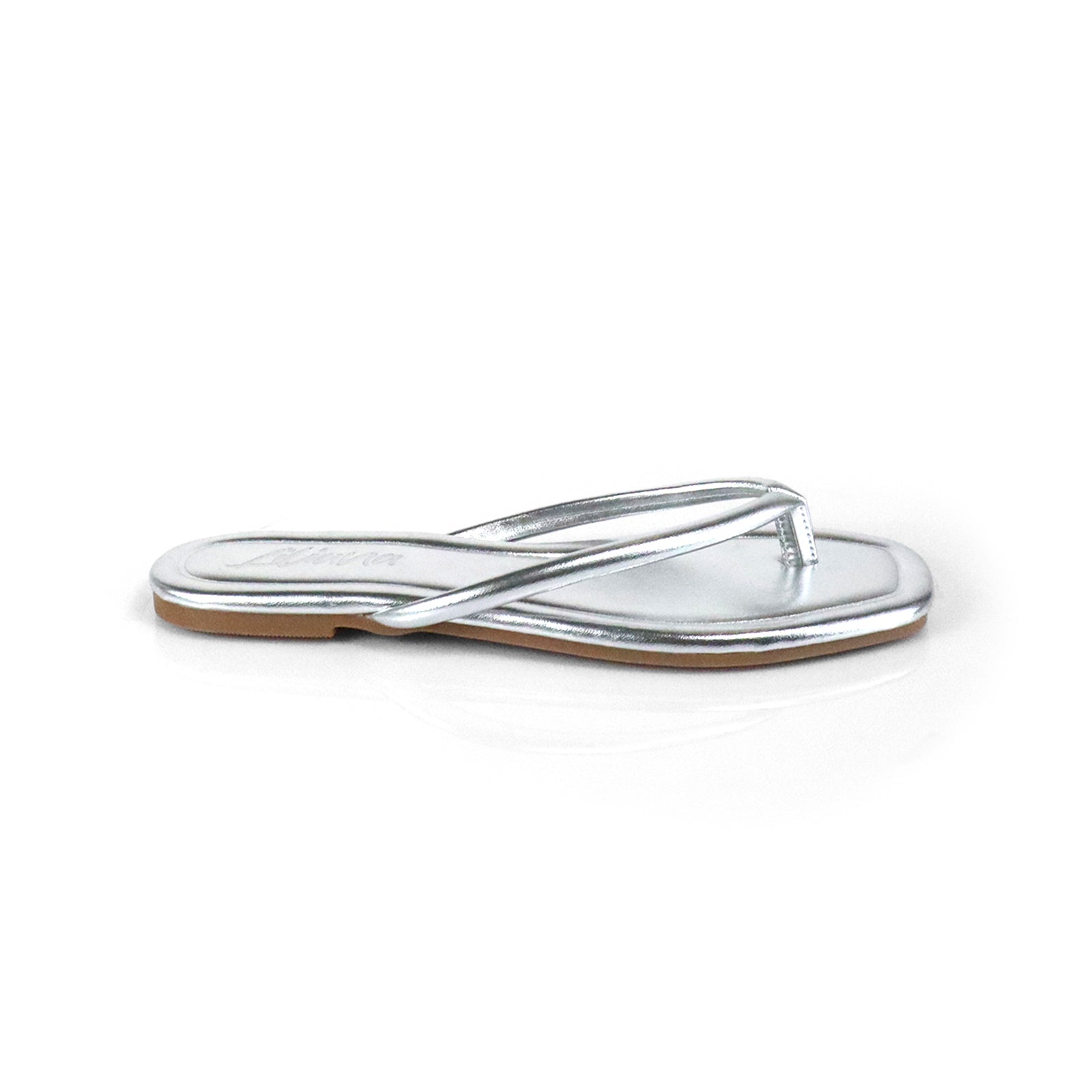 TALLULAH-1 THONG SLIDE SILVER