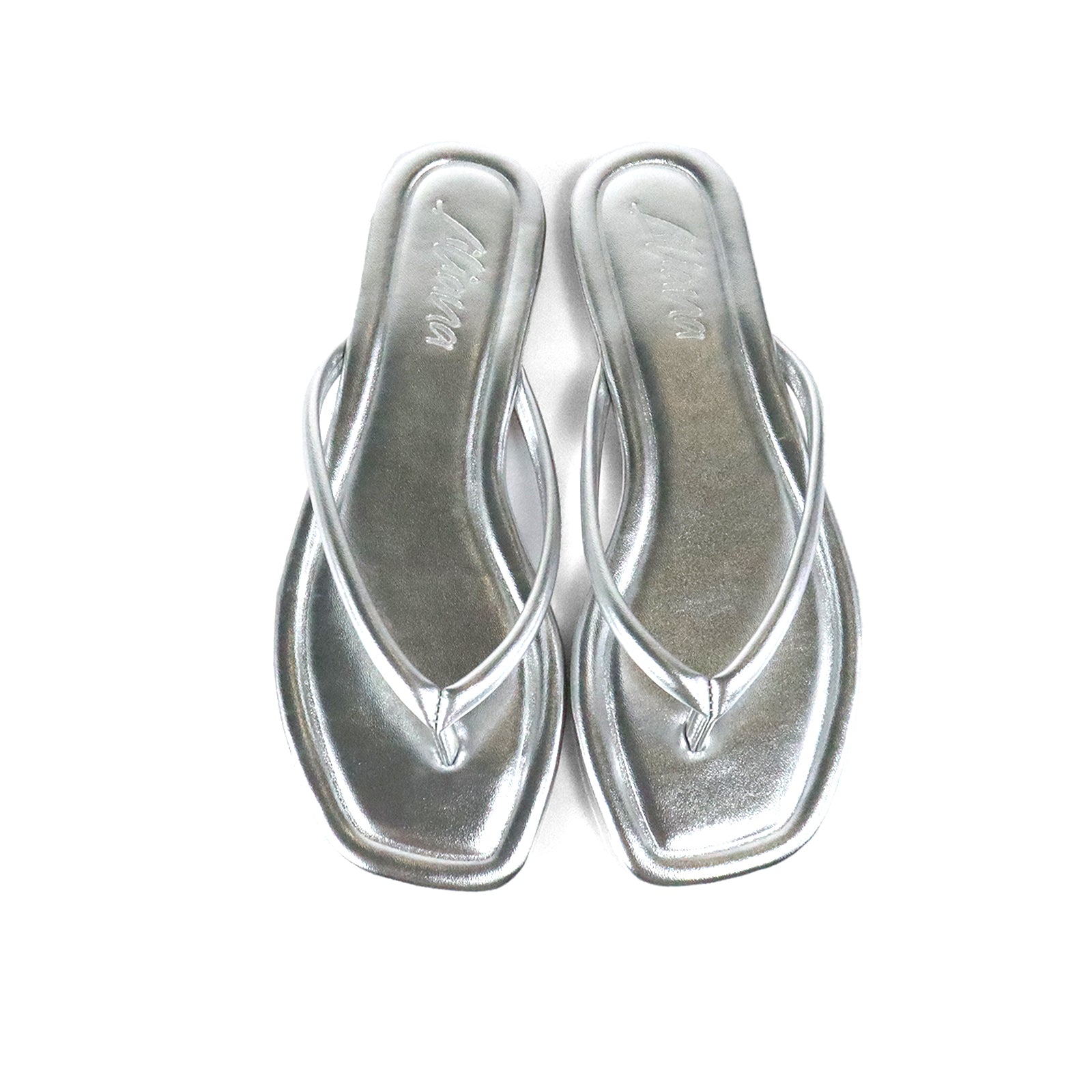 TALLULAH-1 THONG SLIDE SILVER