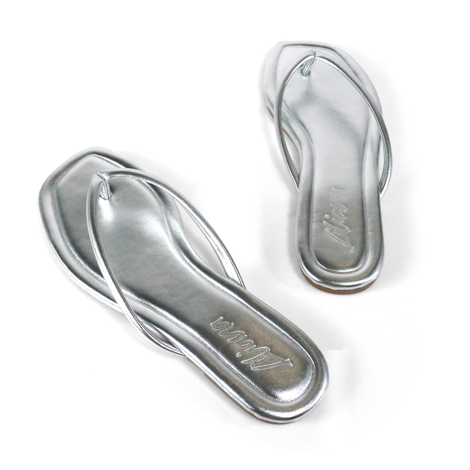 TALLULAH-1 THONG SLIDE SILVER